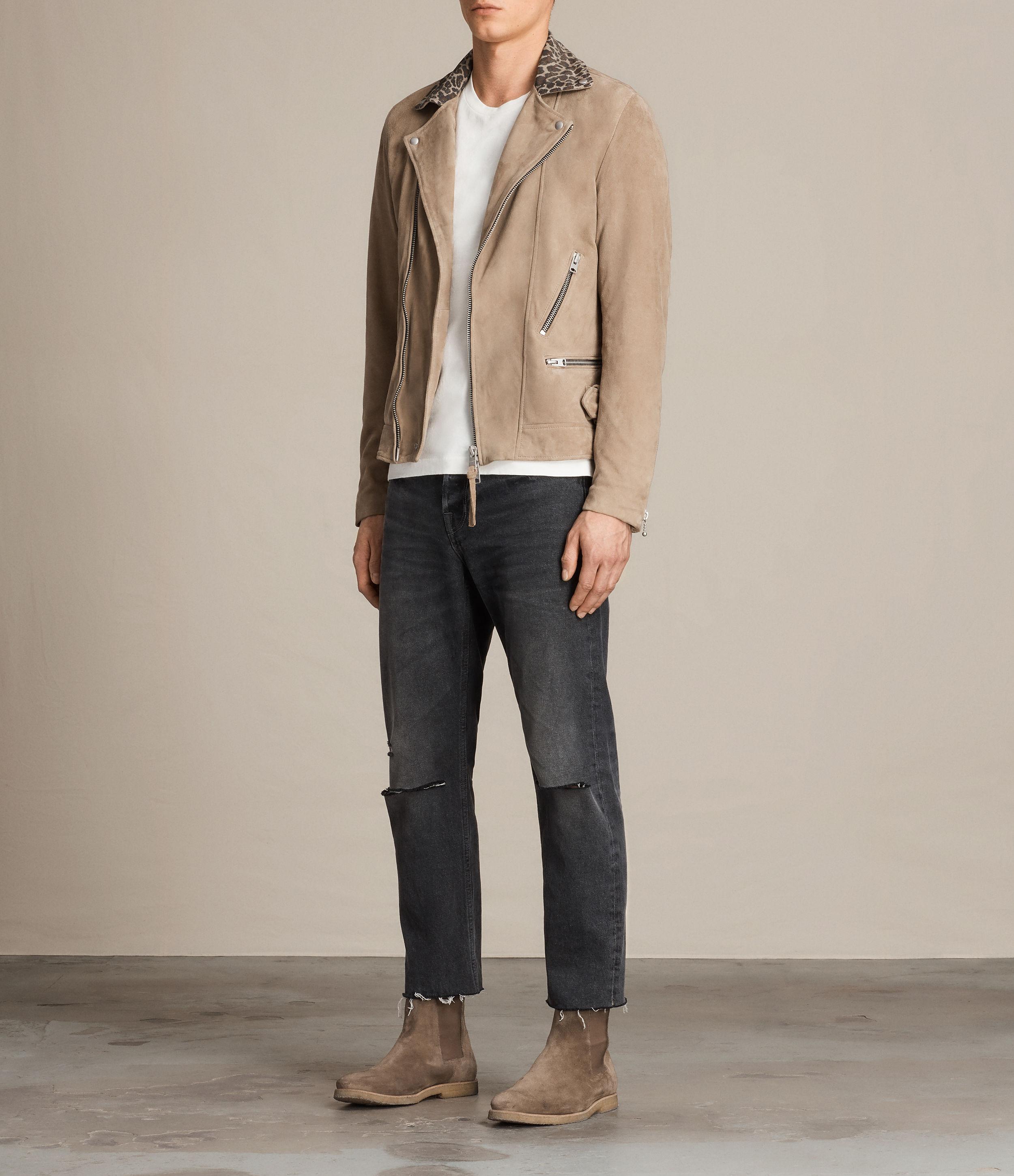 leo leather biker jacket