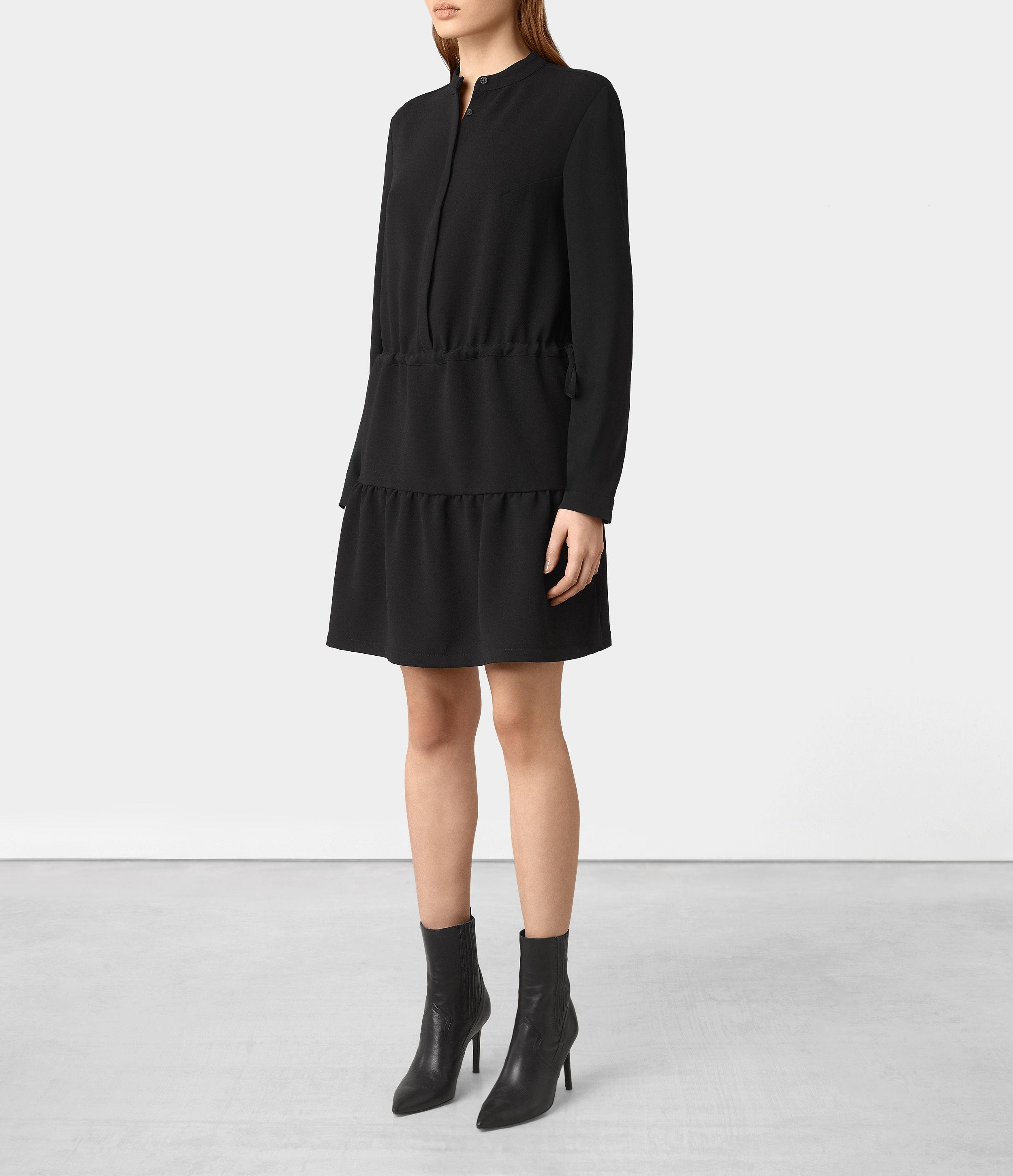 all saints long sleeve dress