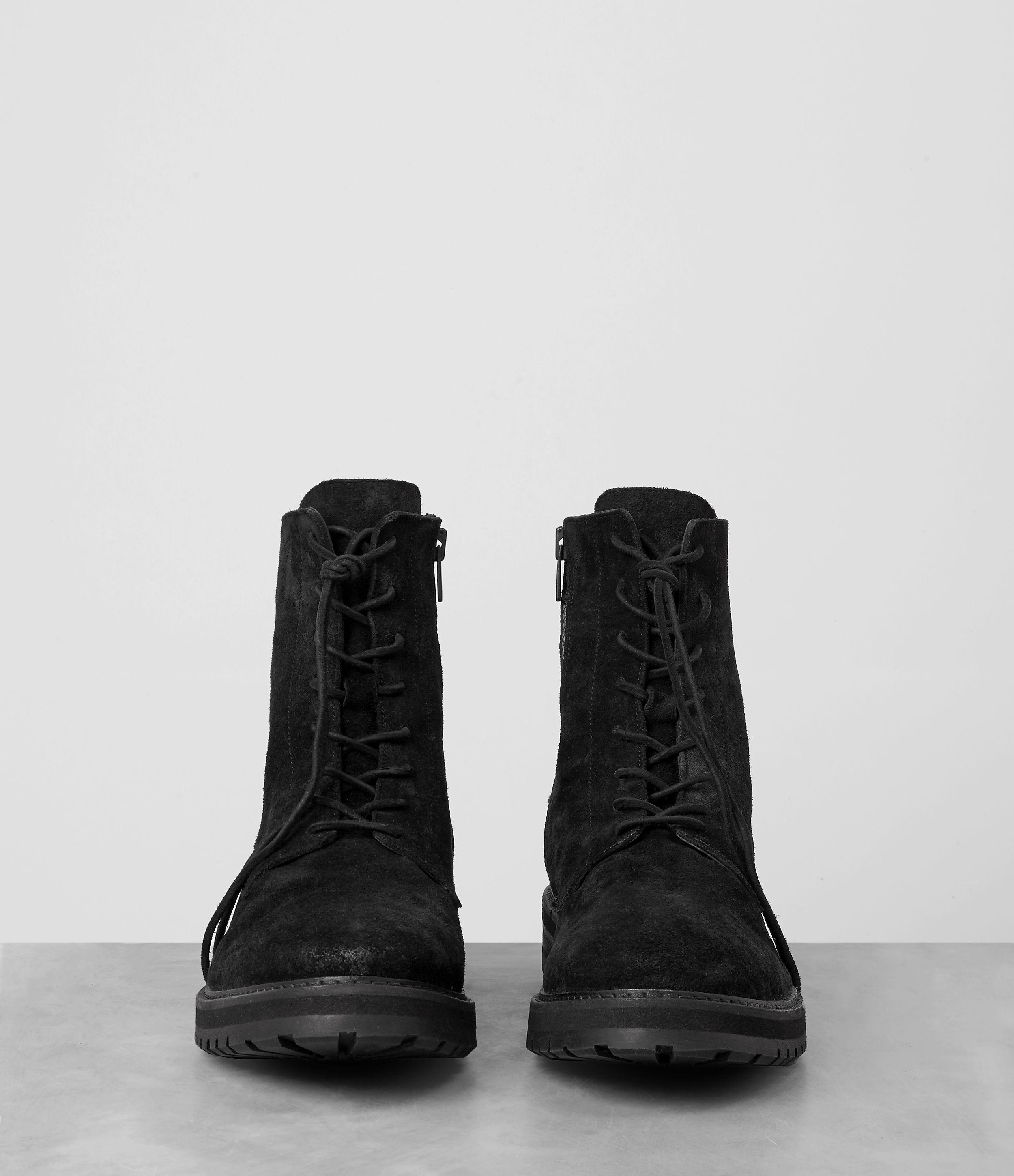 AllSaints Loft Suede Boot in Black for Men | Lyst