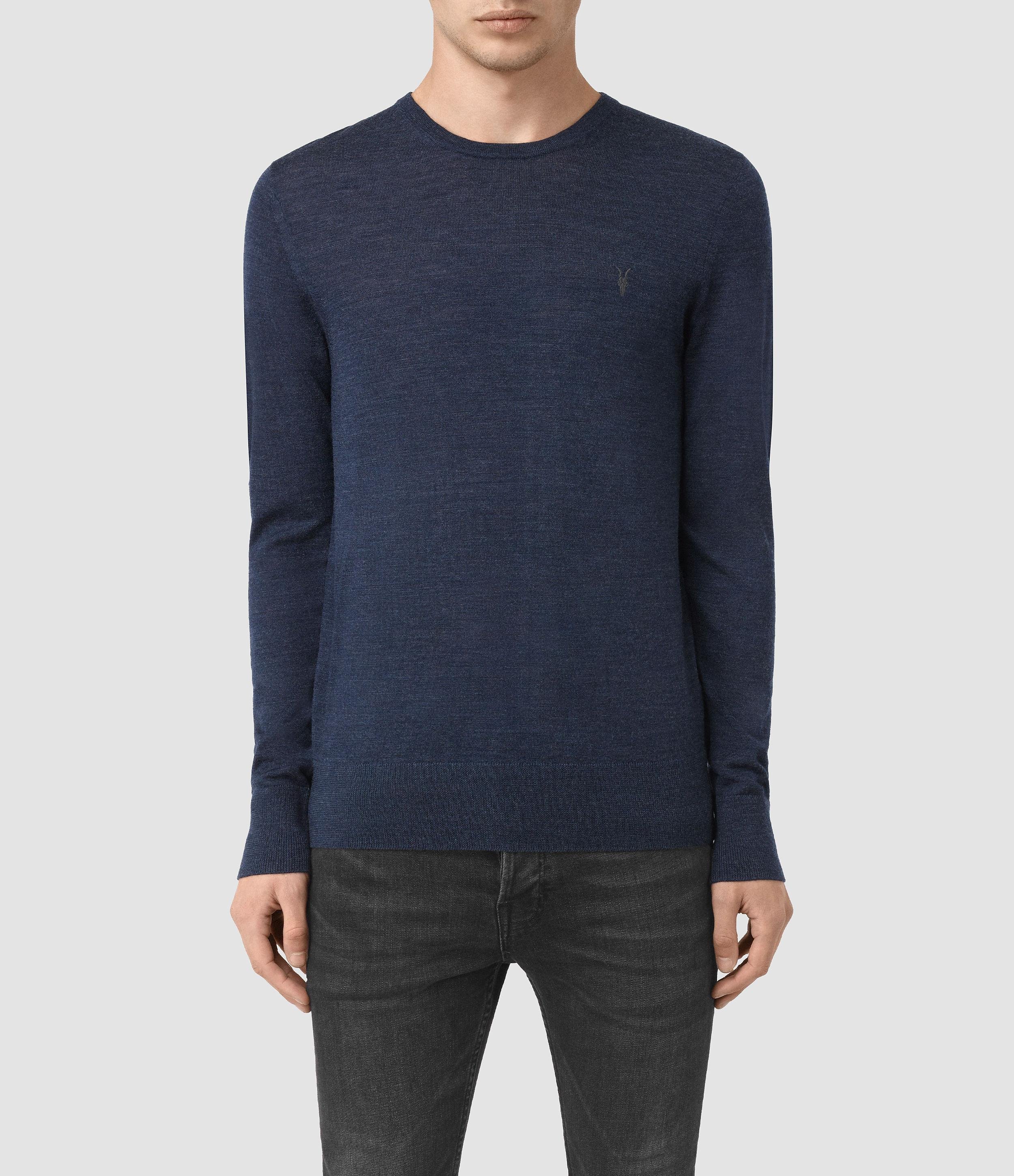 all saints mens merino jumper