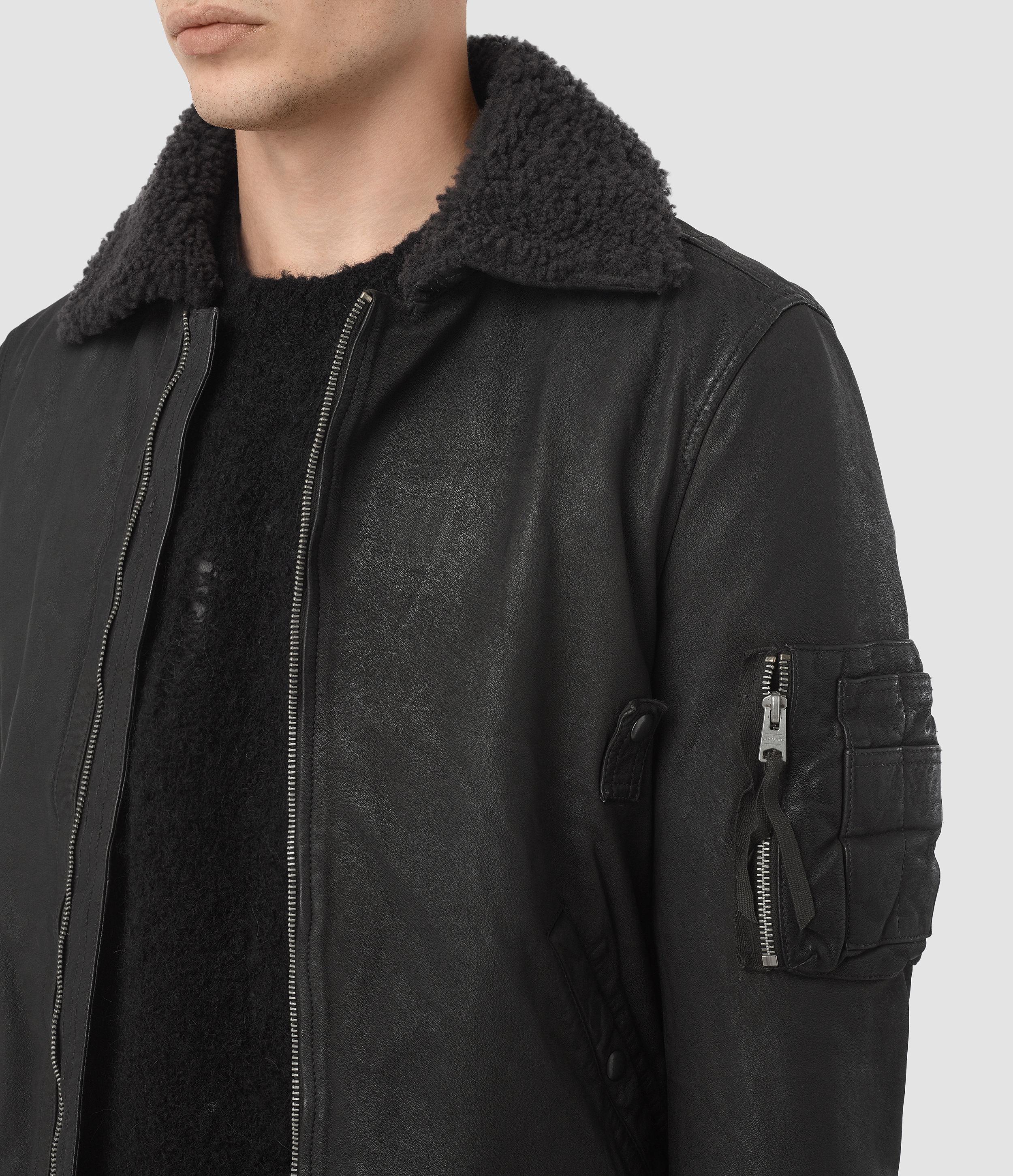 bardell leather aviator jacket