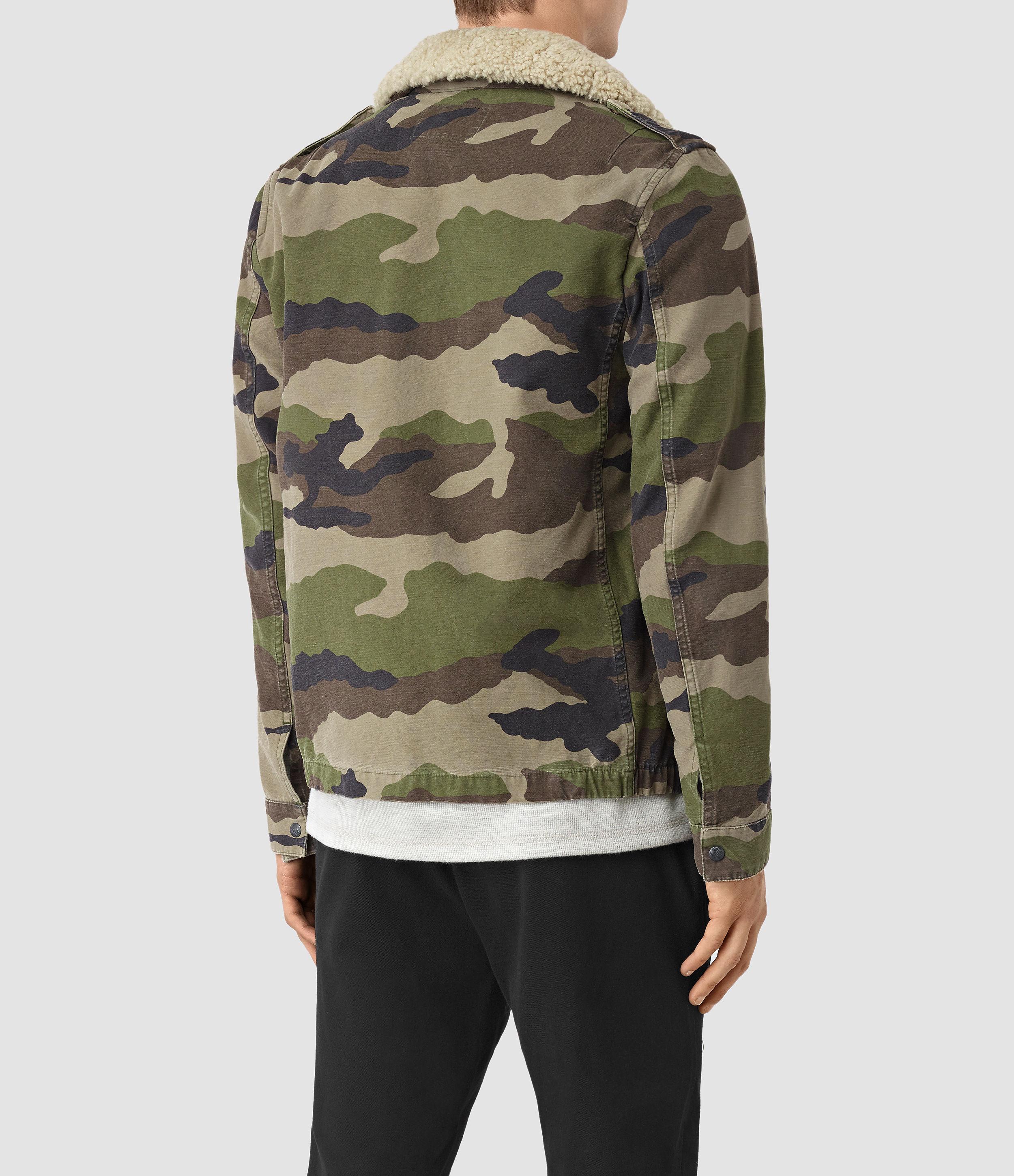 all saints camouflage jacket