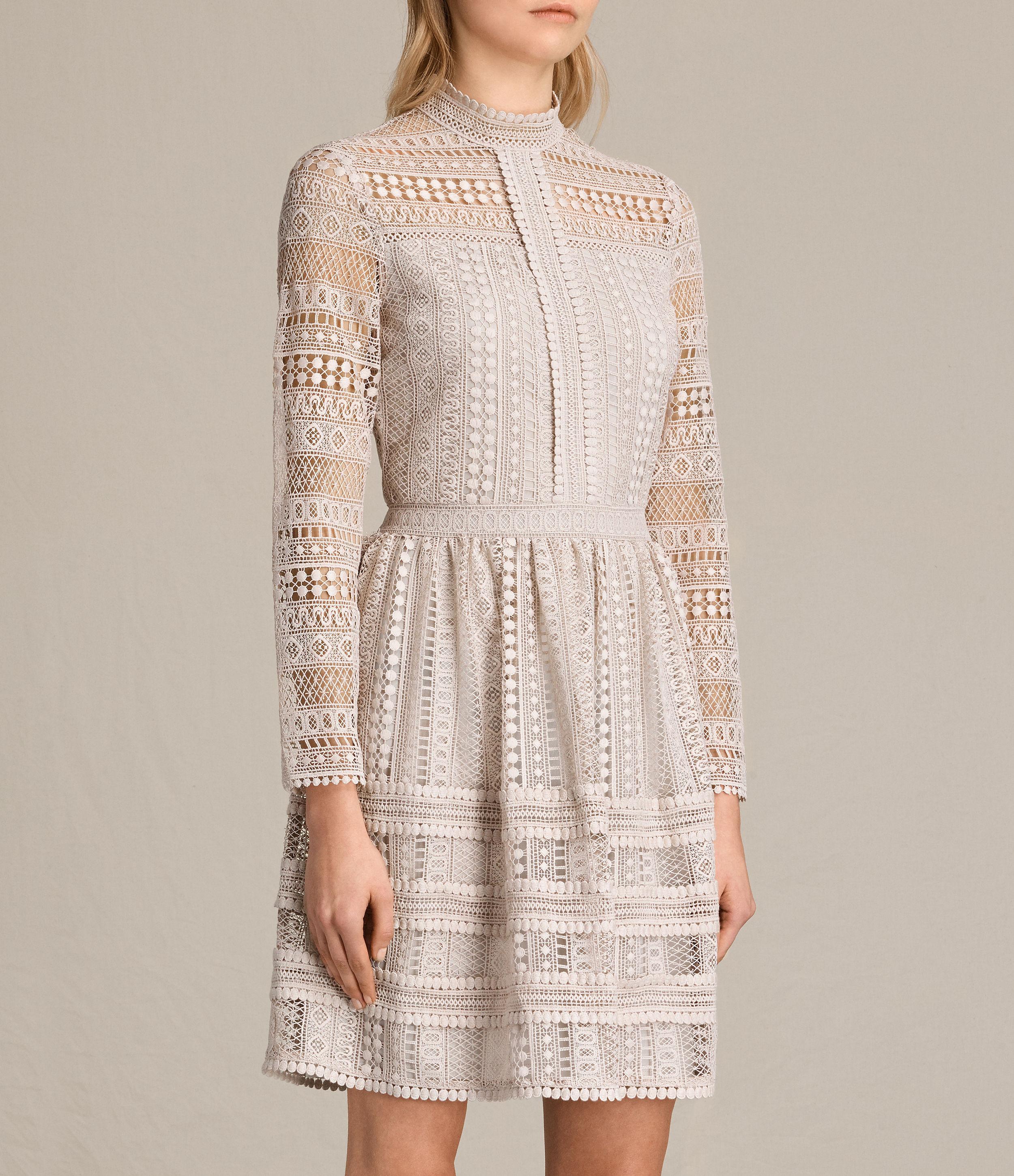all saints lace dress