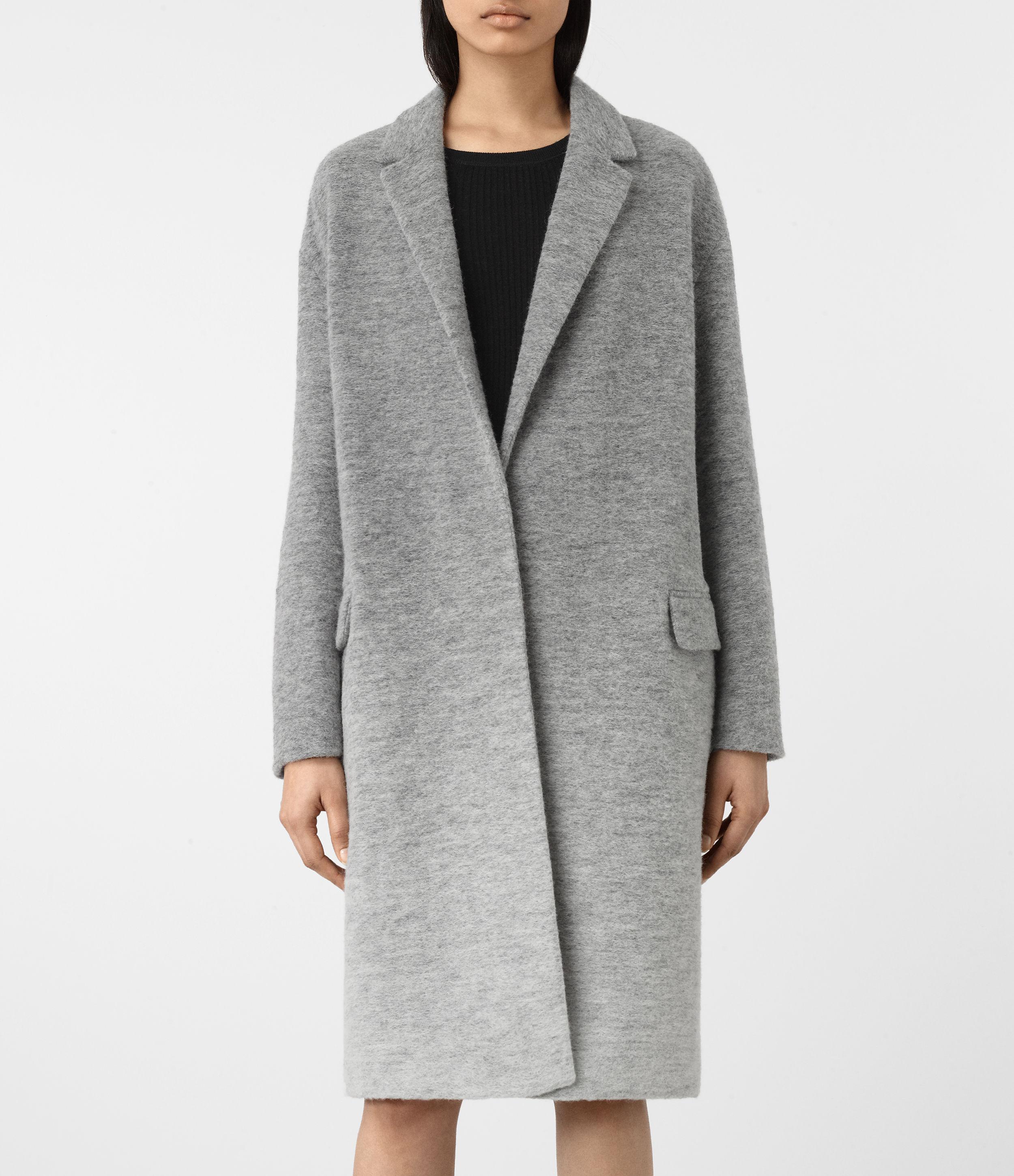 pale grey coat