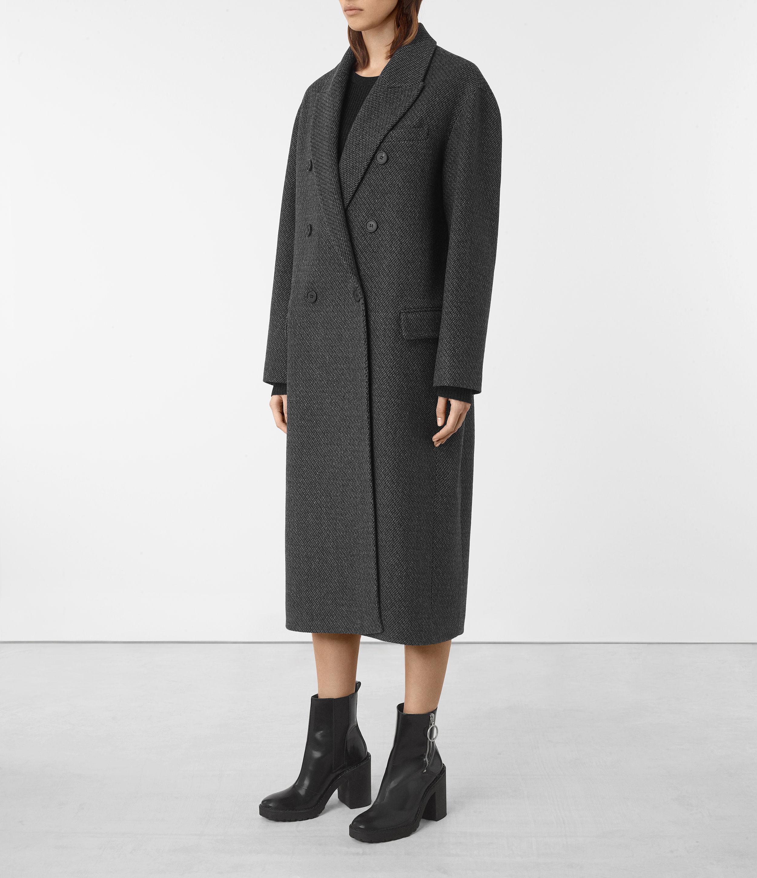 allsaints dowell coat