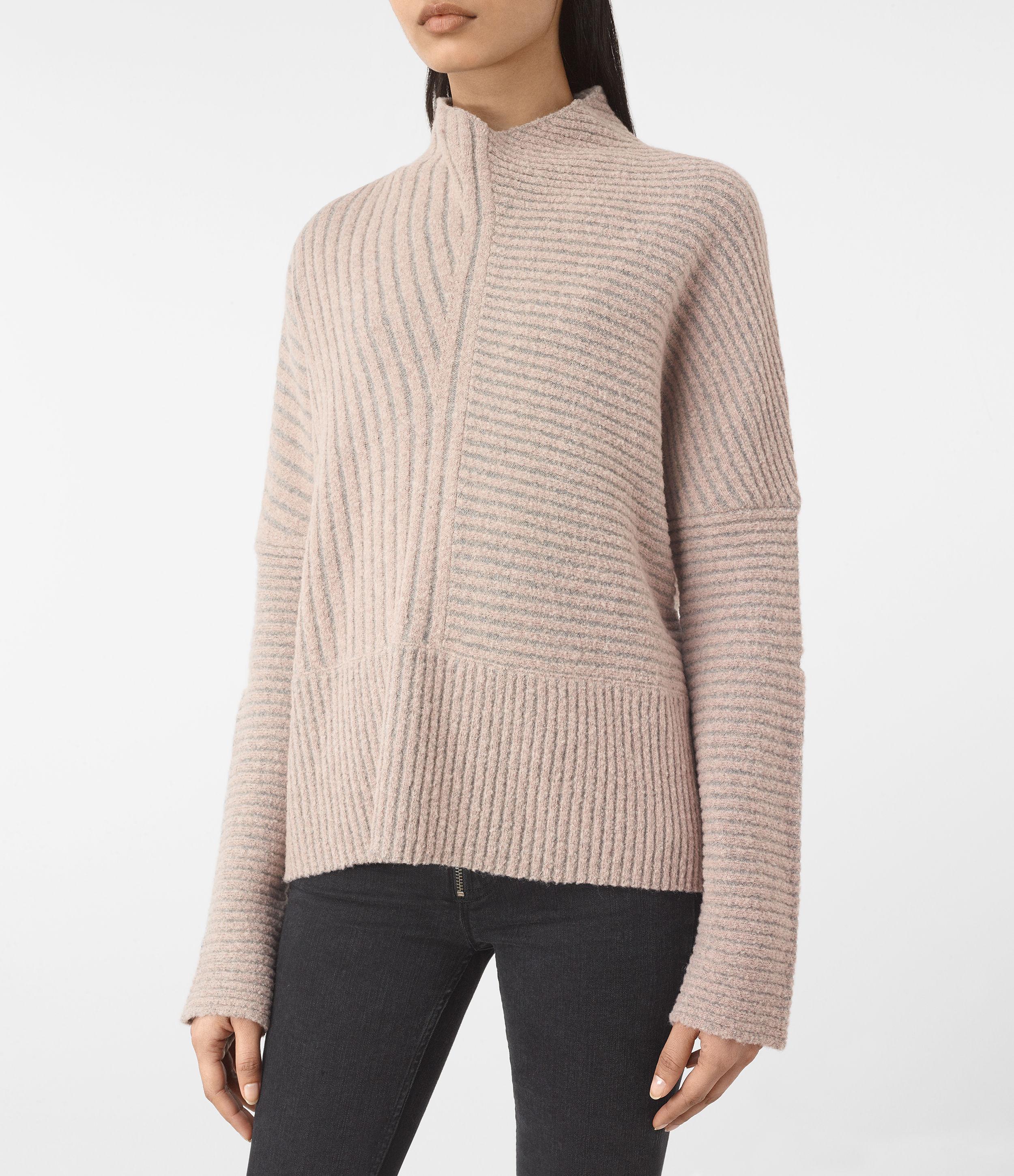 all saints grey sweater