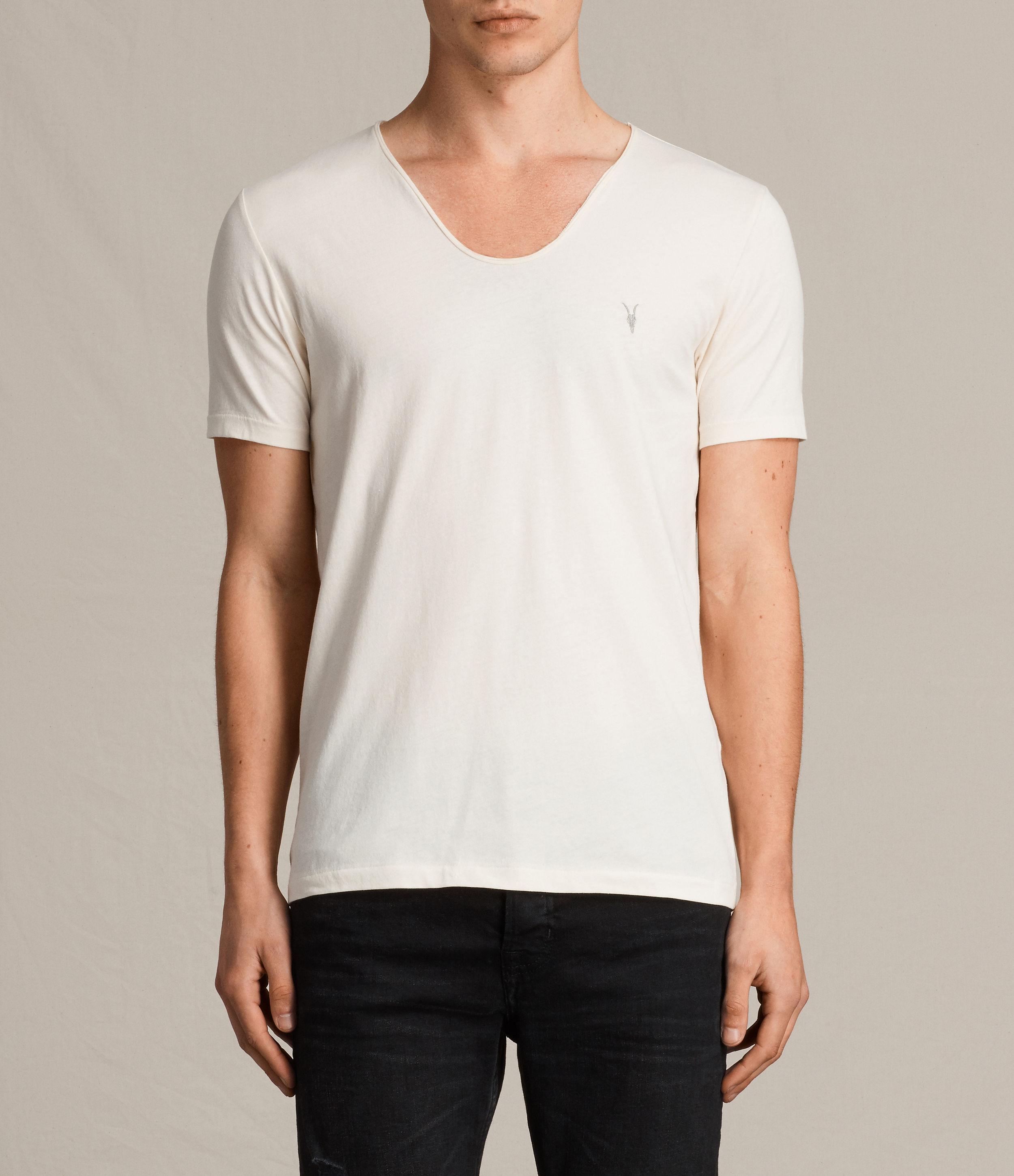 AllSaints Cotton Tonic Scoop T-shirt in Primrose Yellow (White) for Men -  Lyst