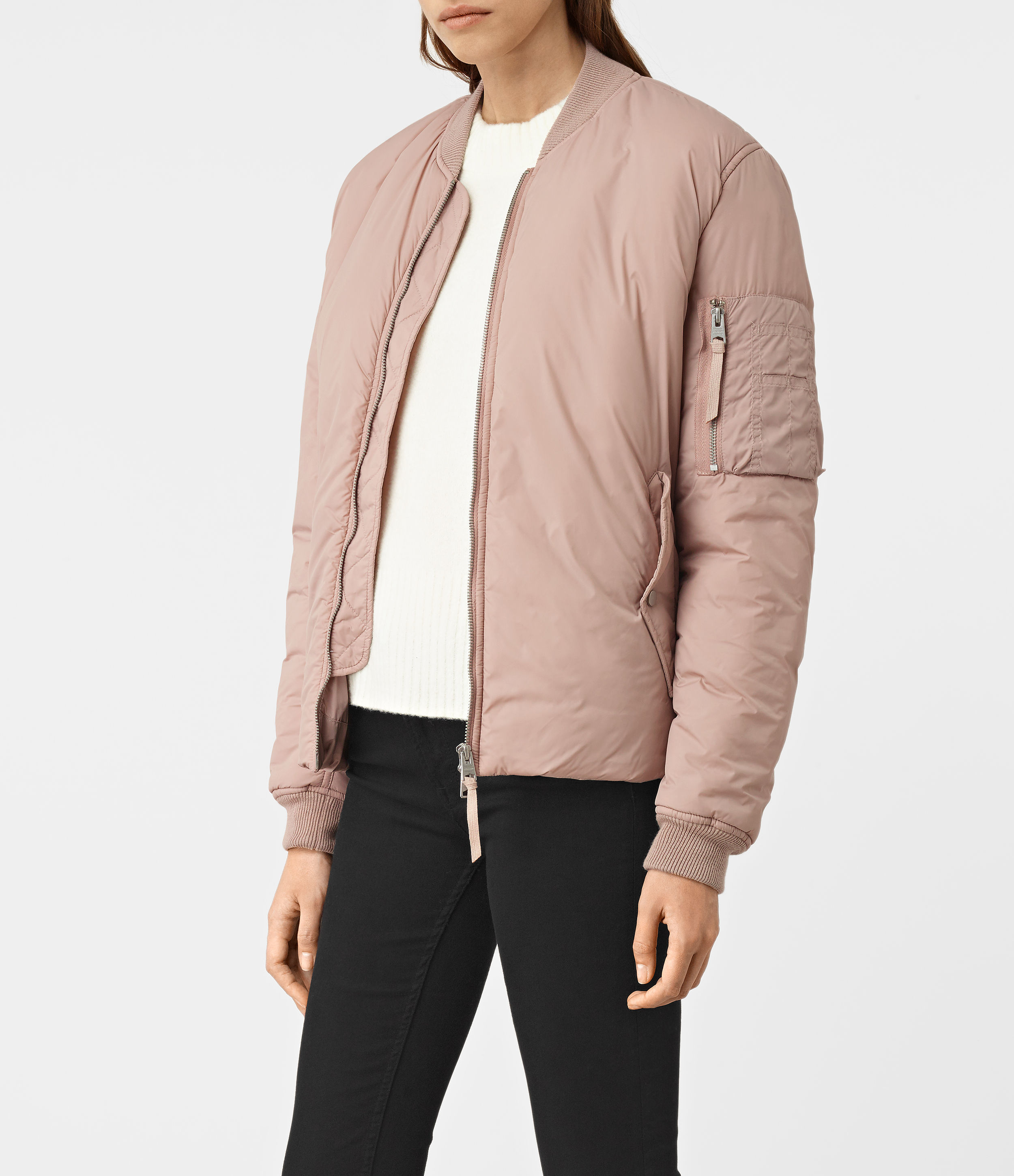all saints bomber jacket womens