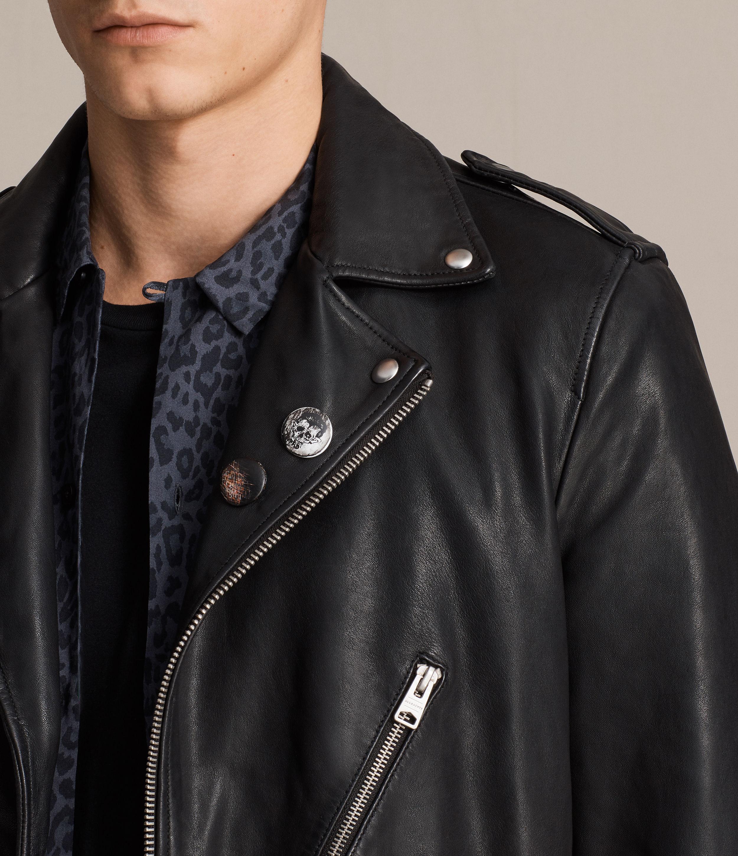 kaho leather biker jacket