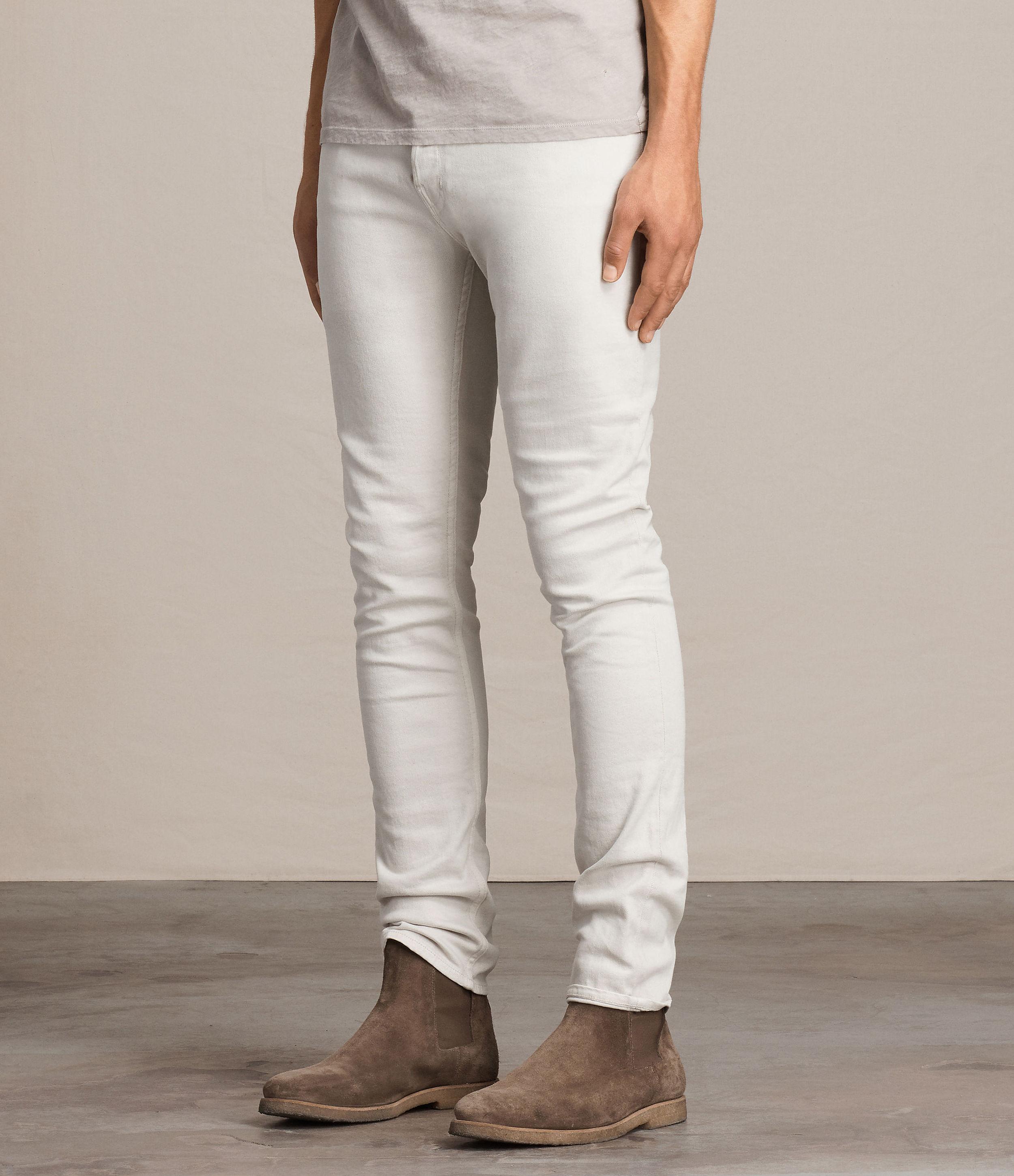 AllSaints Wesley Cigarette Jeans in White for Men | Lyst