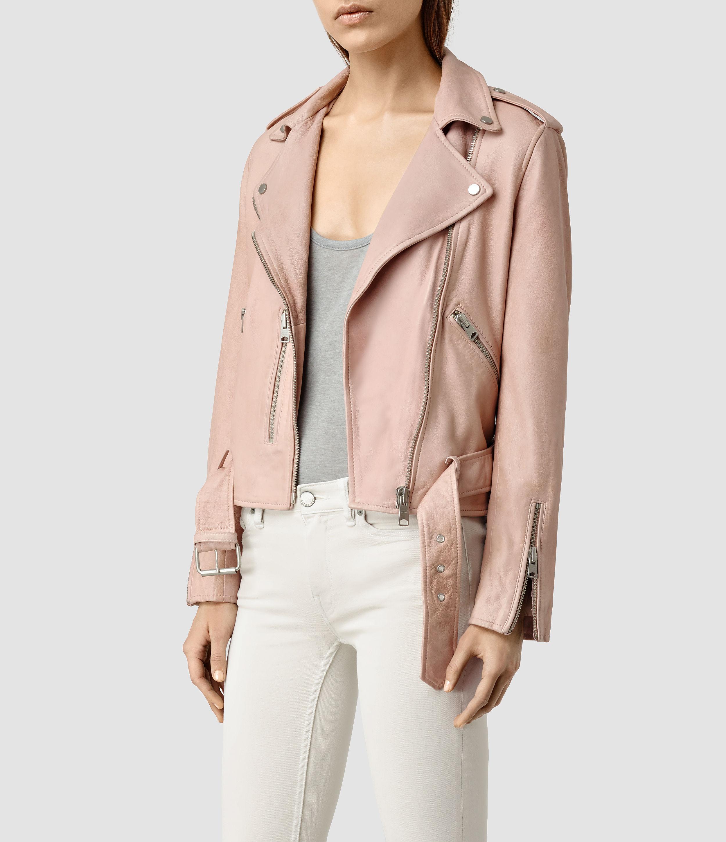 all saints pink jacket
