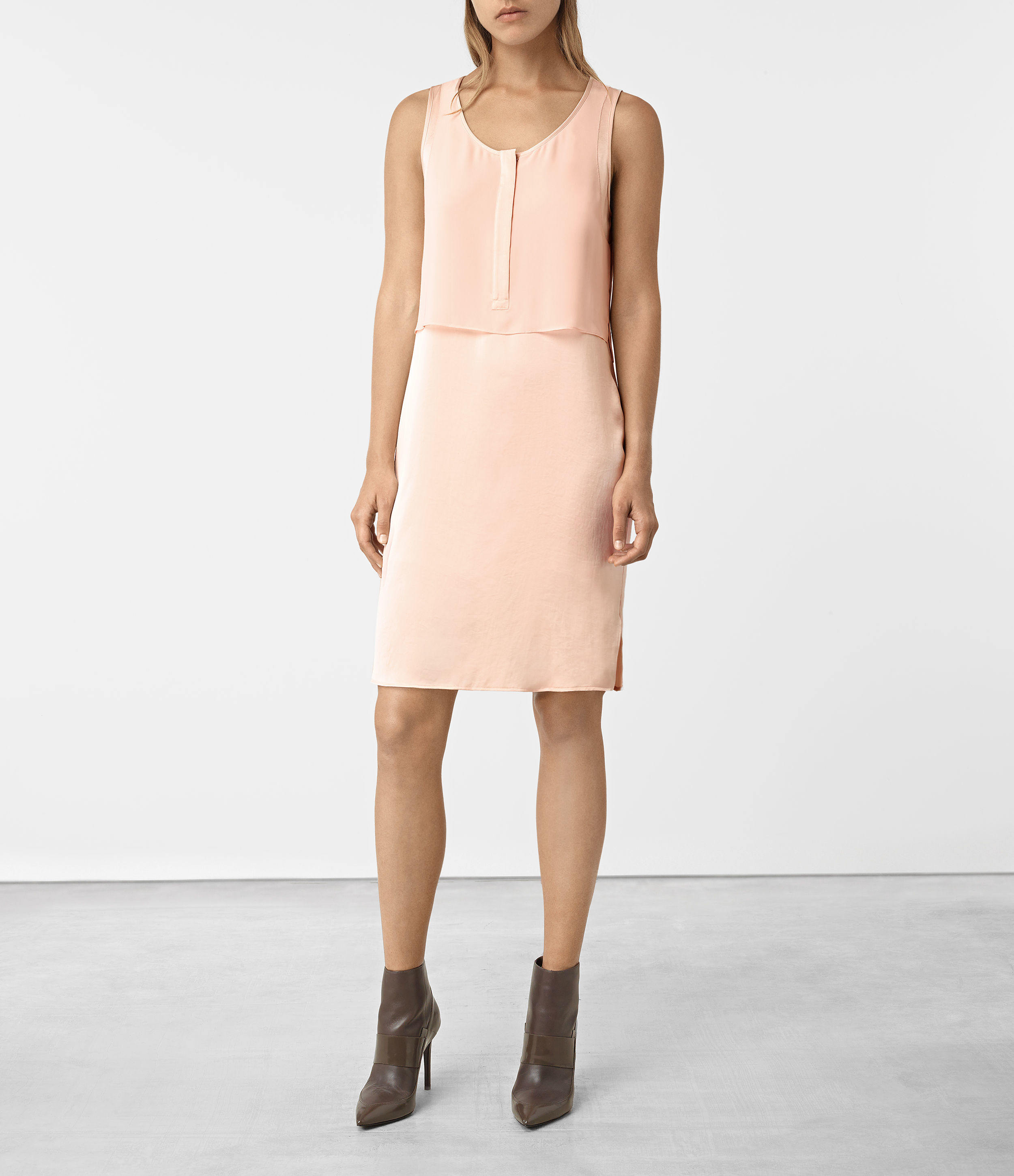 all saints pink dress
