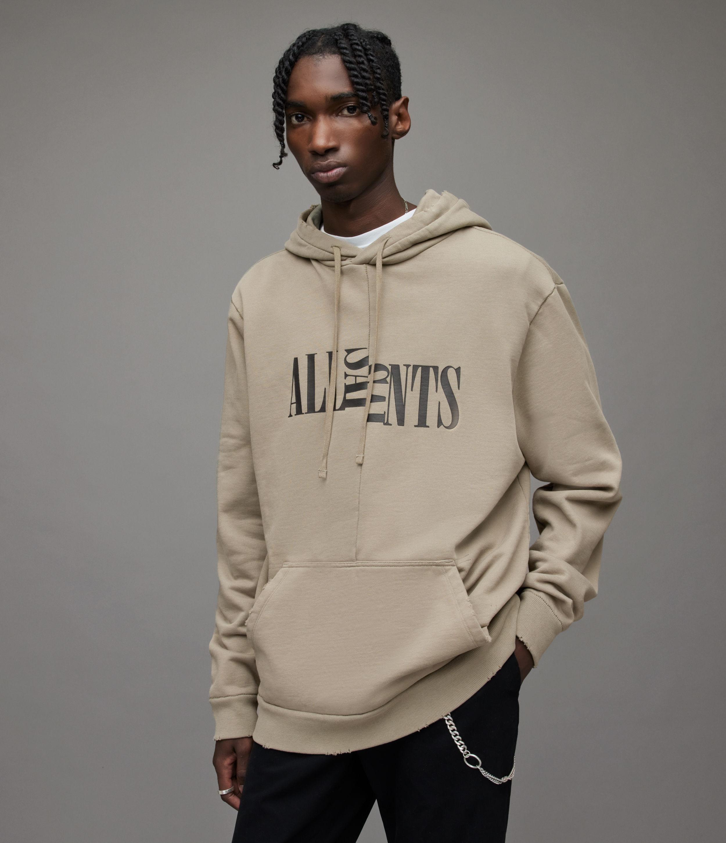 Grey all saints hoodie hotsell