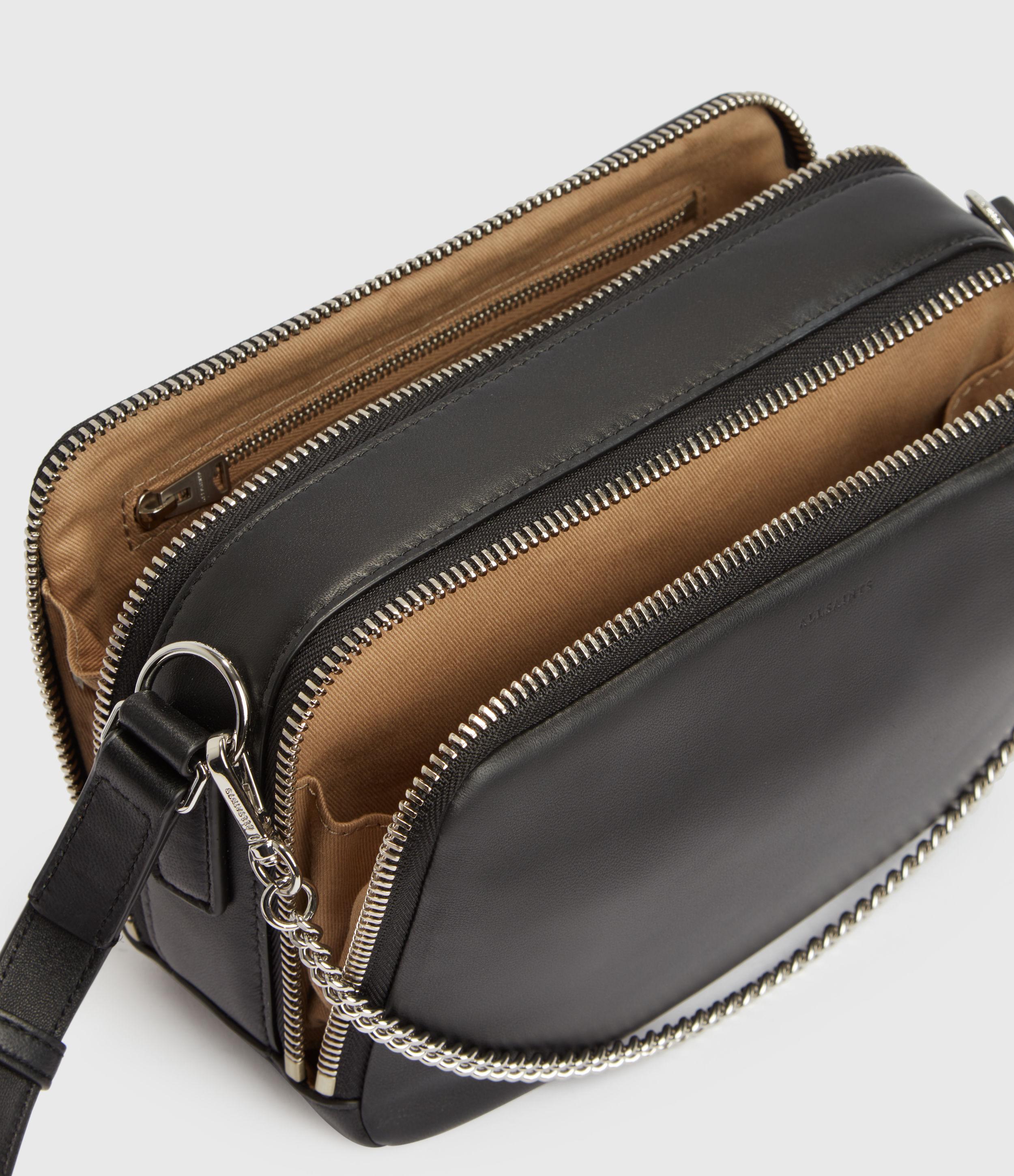 Square Leather Crossbody Bag 2024 ozogama.lt
