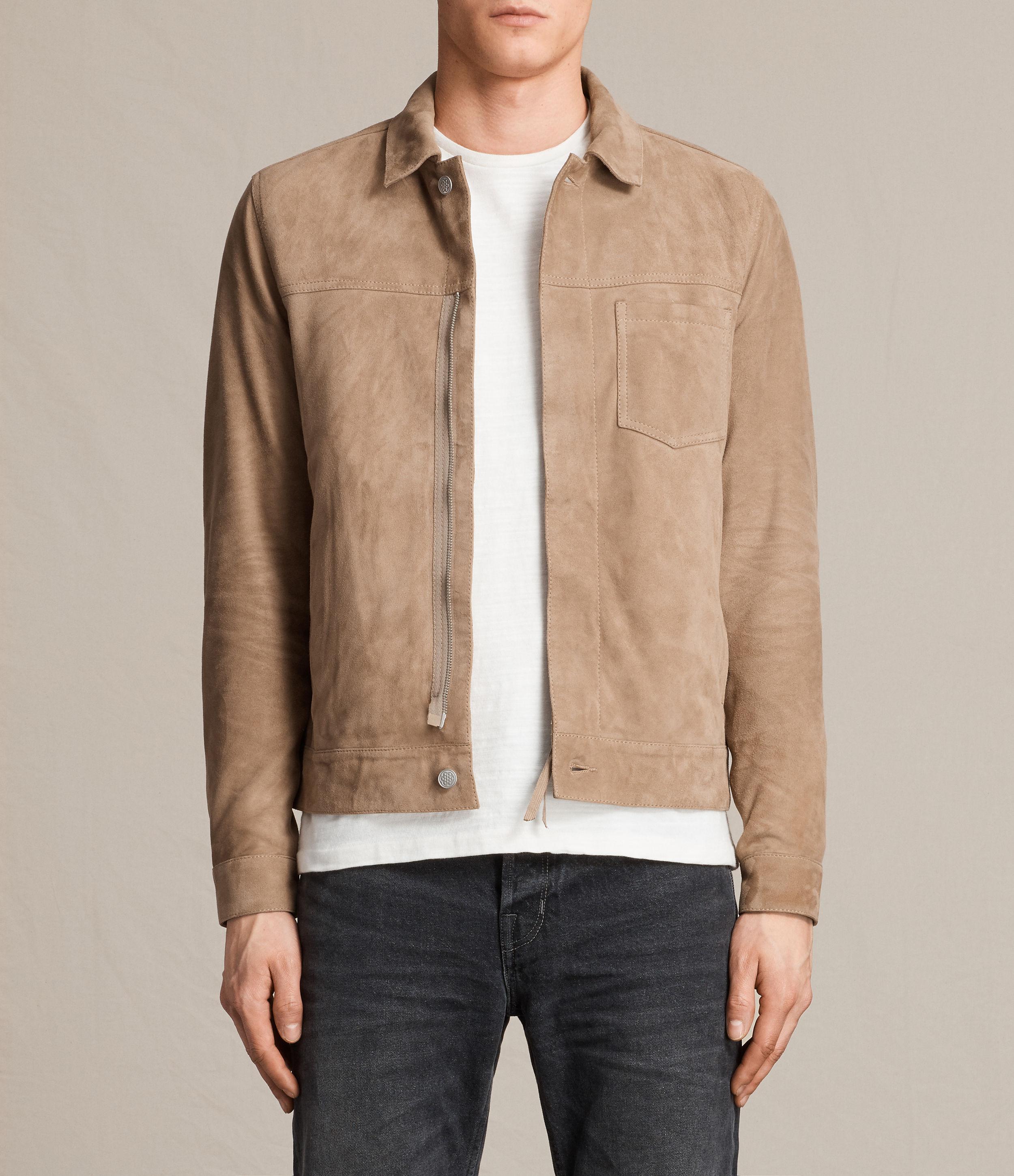 all saints hampden suede jacket
