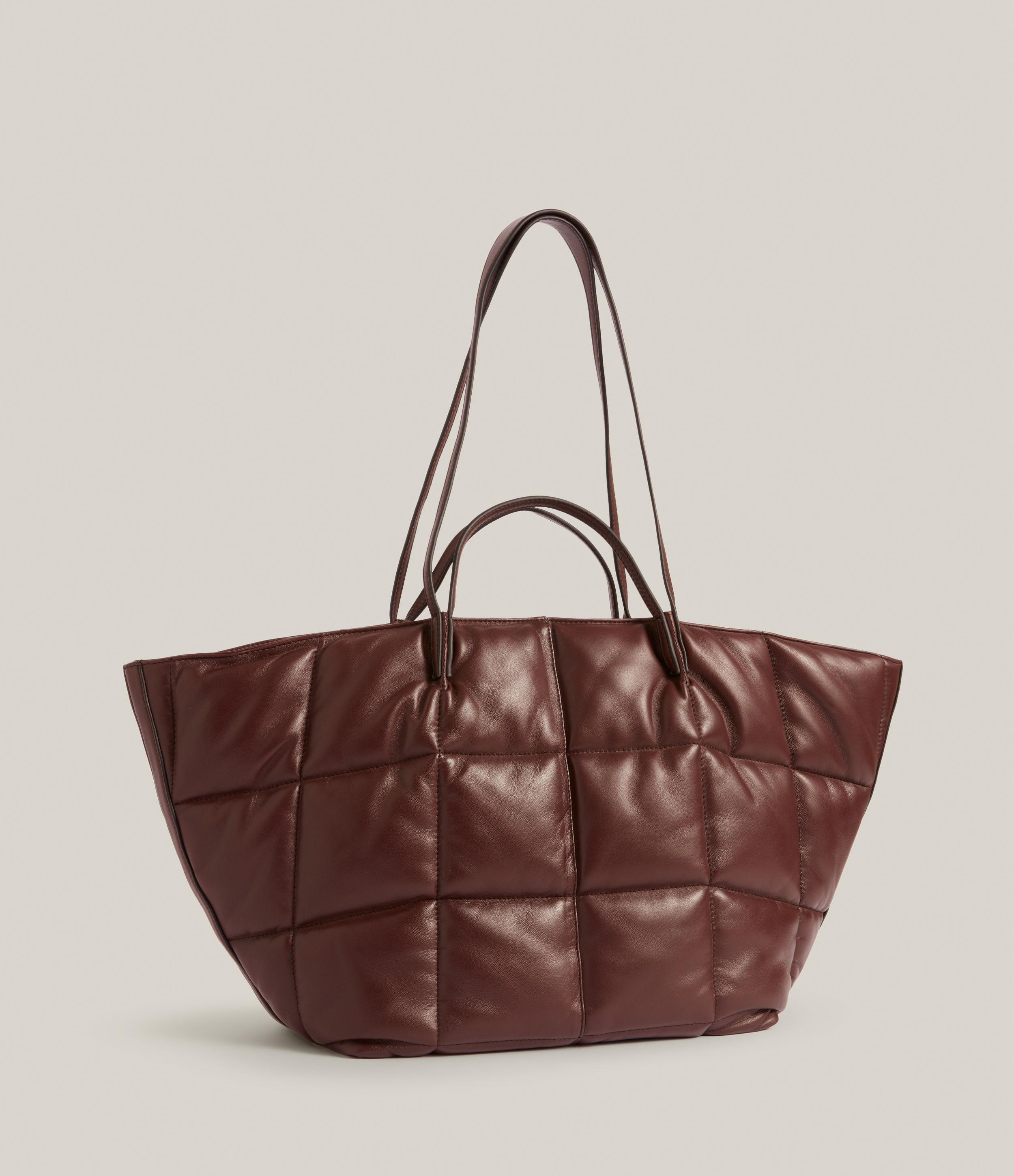 AllSaints Nadaline Leather Tote Bag in Brown |
