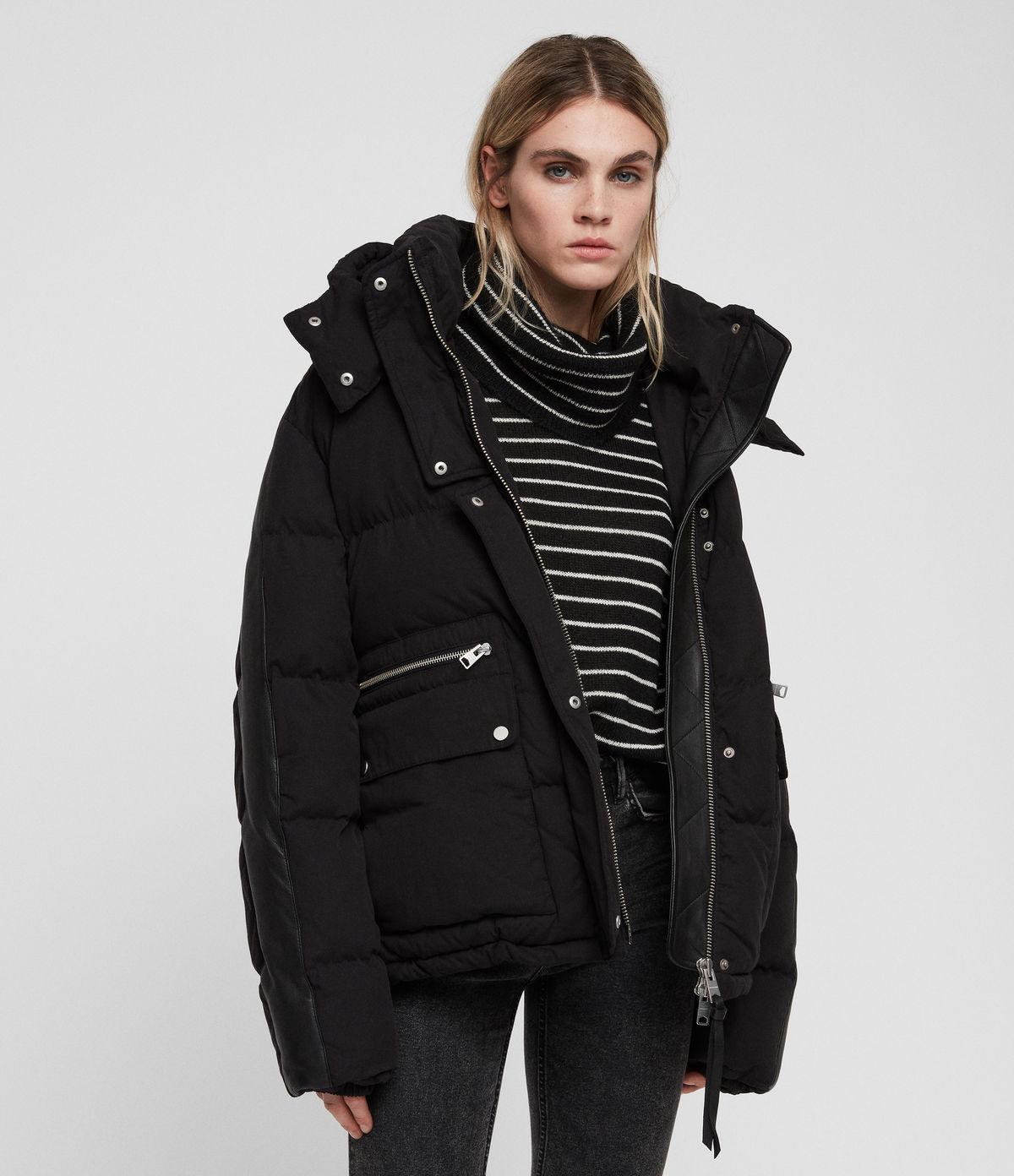 all saints ester puffer jacket