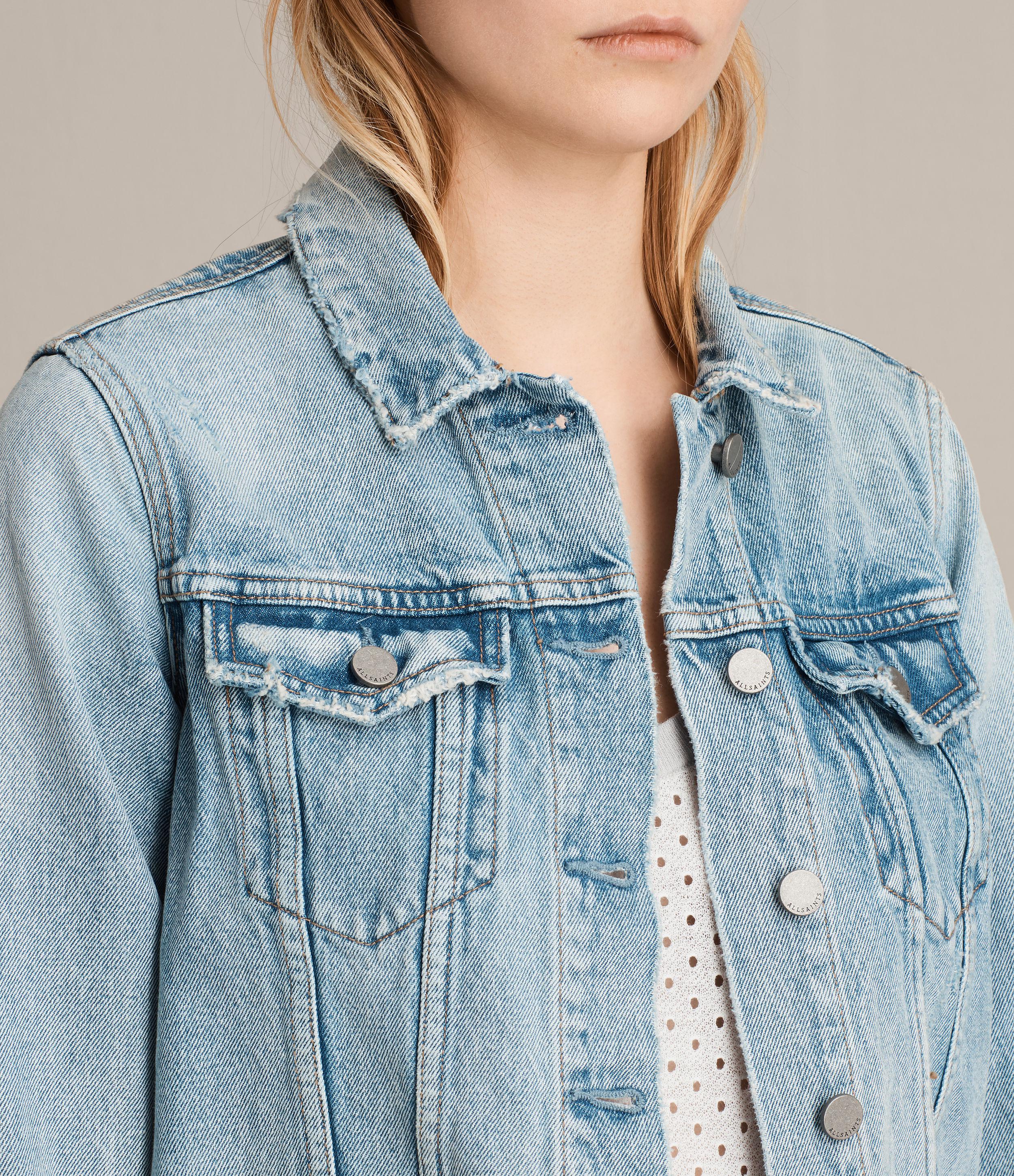 all saints hay denim jacket