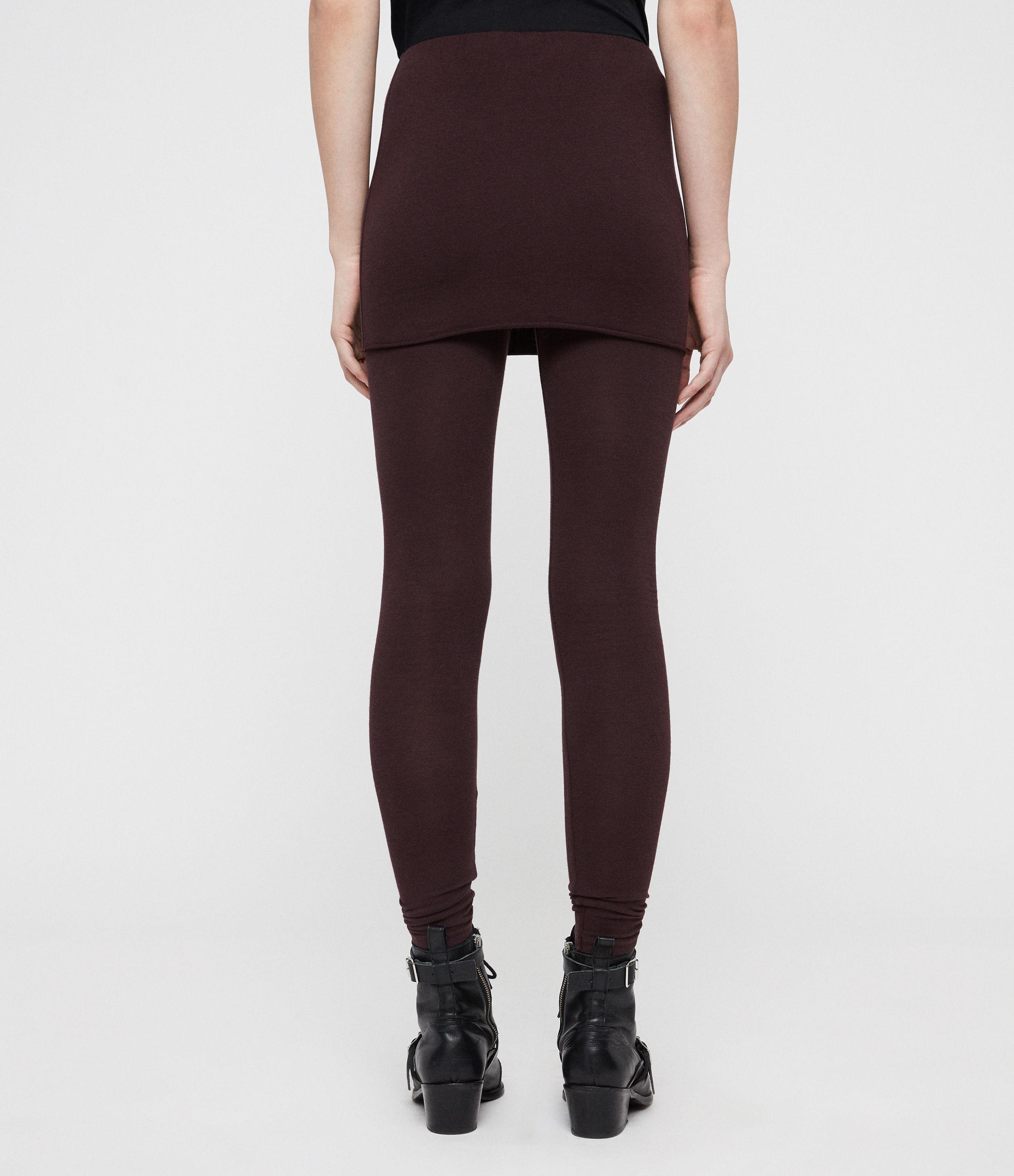 all saints leggings with skirt