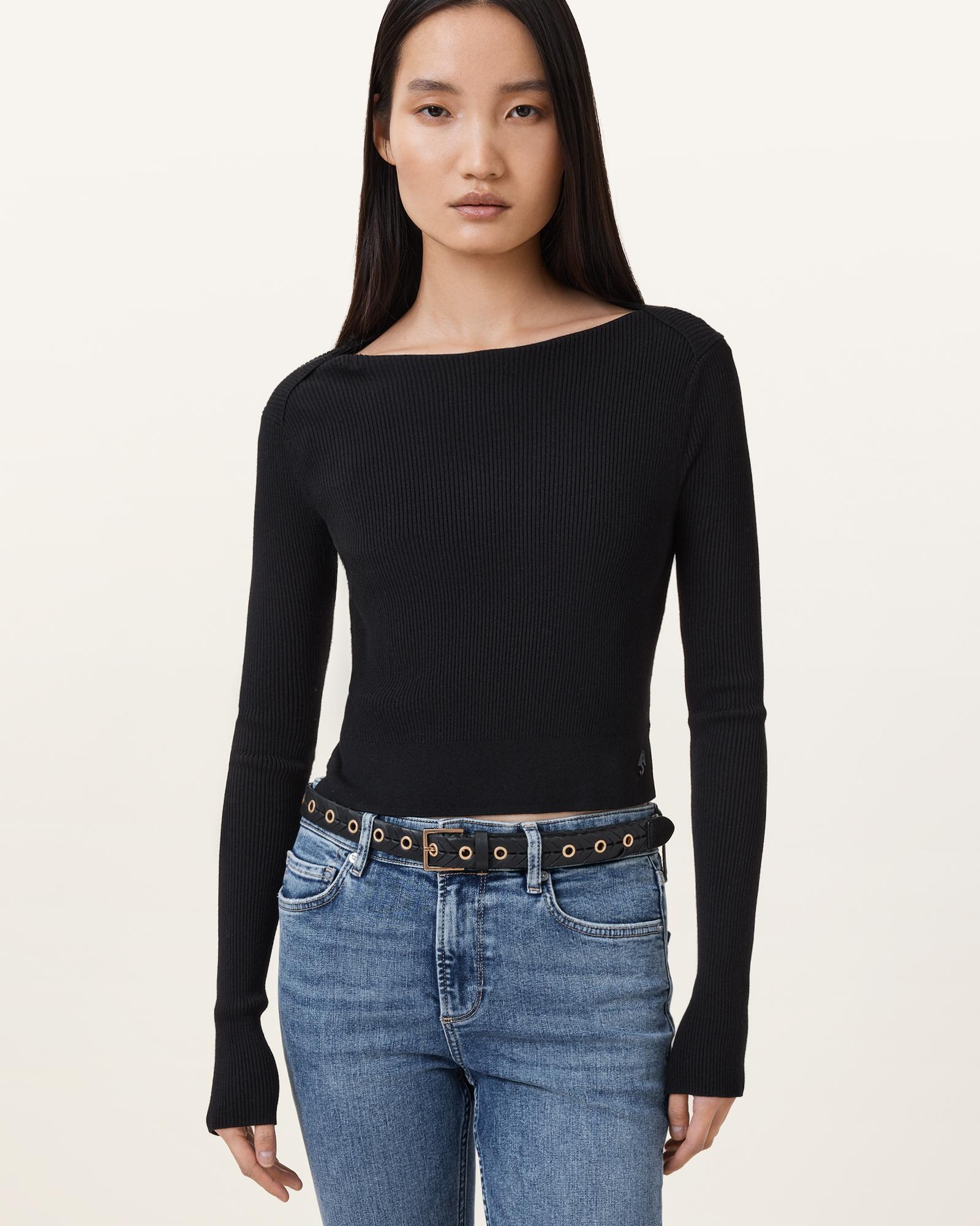 AllSaints Alice Eyelet Woven Leather Belt | Lyst display picture 3