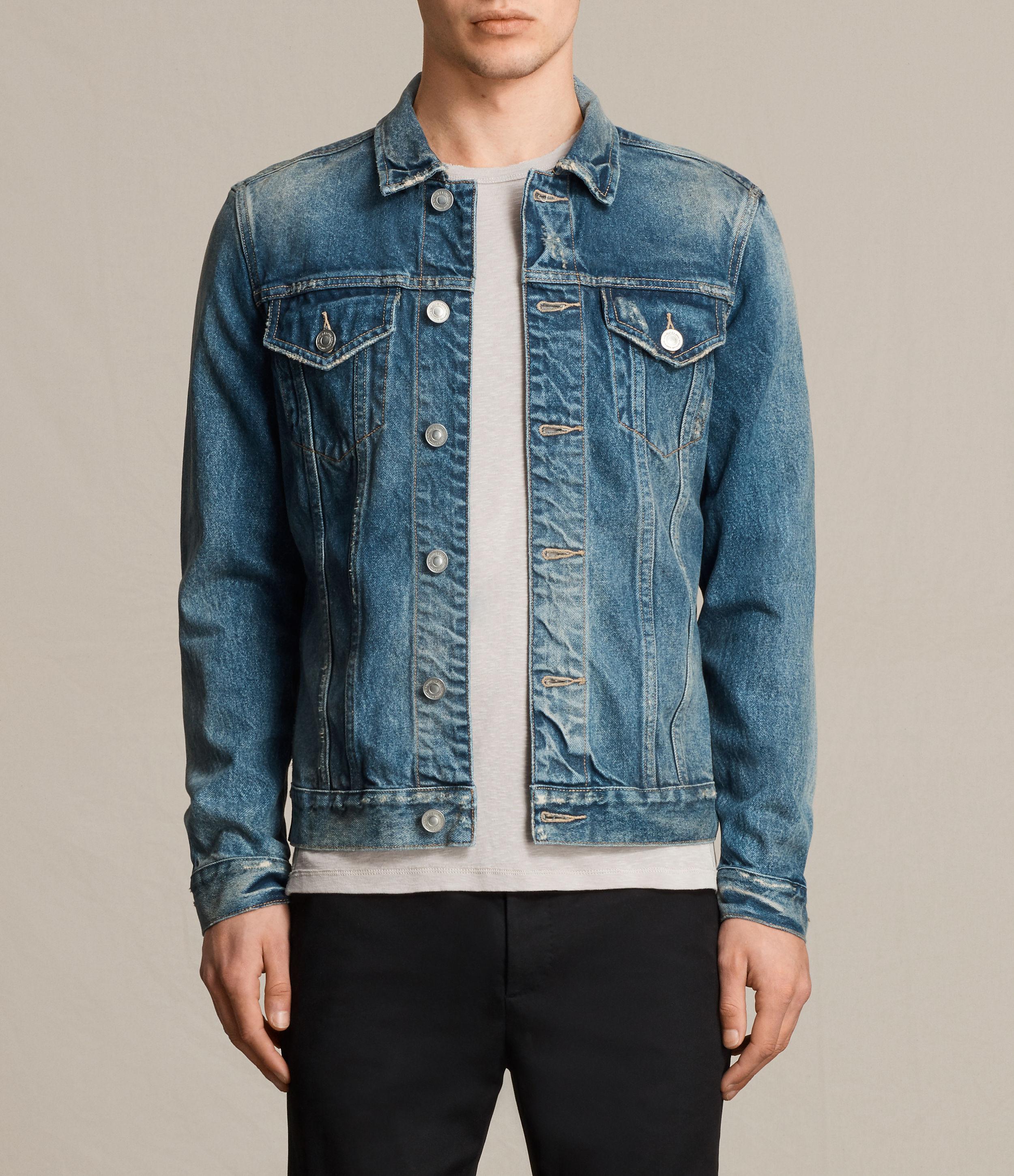 AllSaints Irmo Denim Jacket in Indigo 