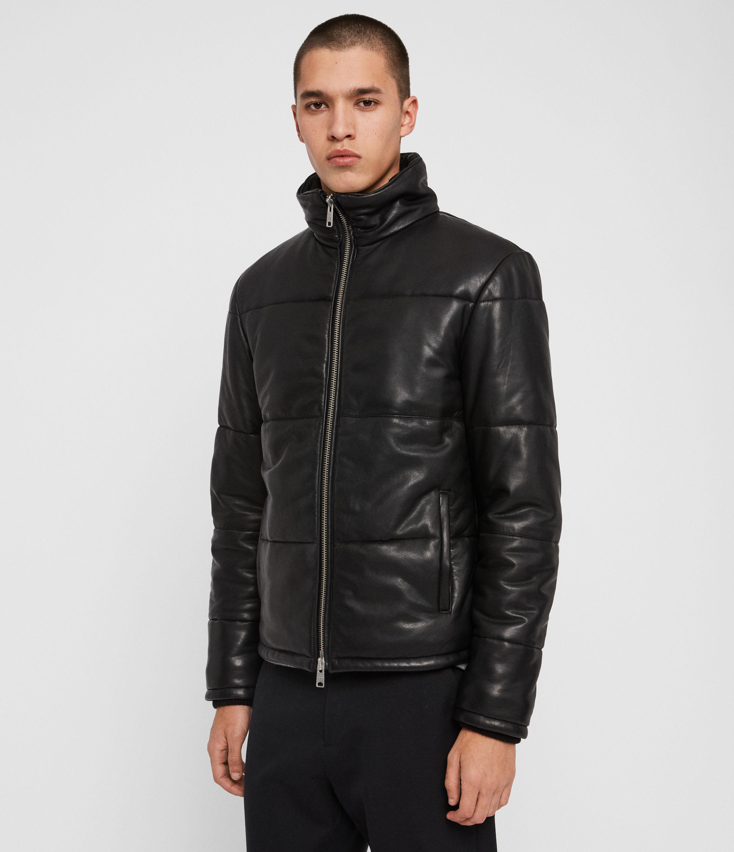 Allsaints Coronet Leather Puffer Jacket Luxembourg, SAVE 49% -  pasarentacar.com