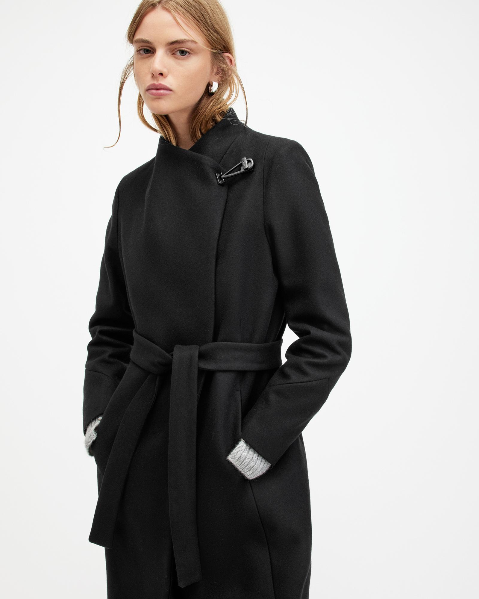 Line wrap coat hot sale