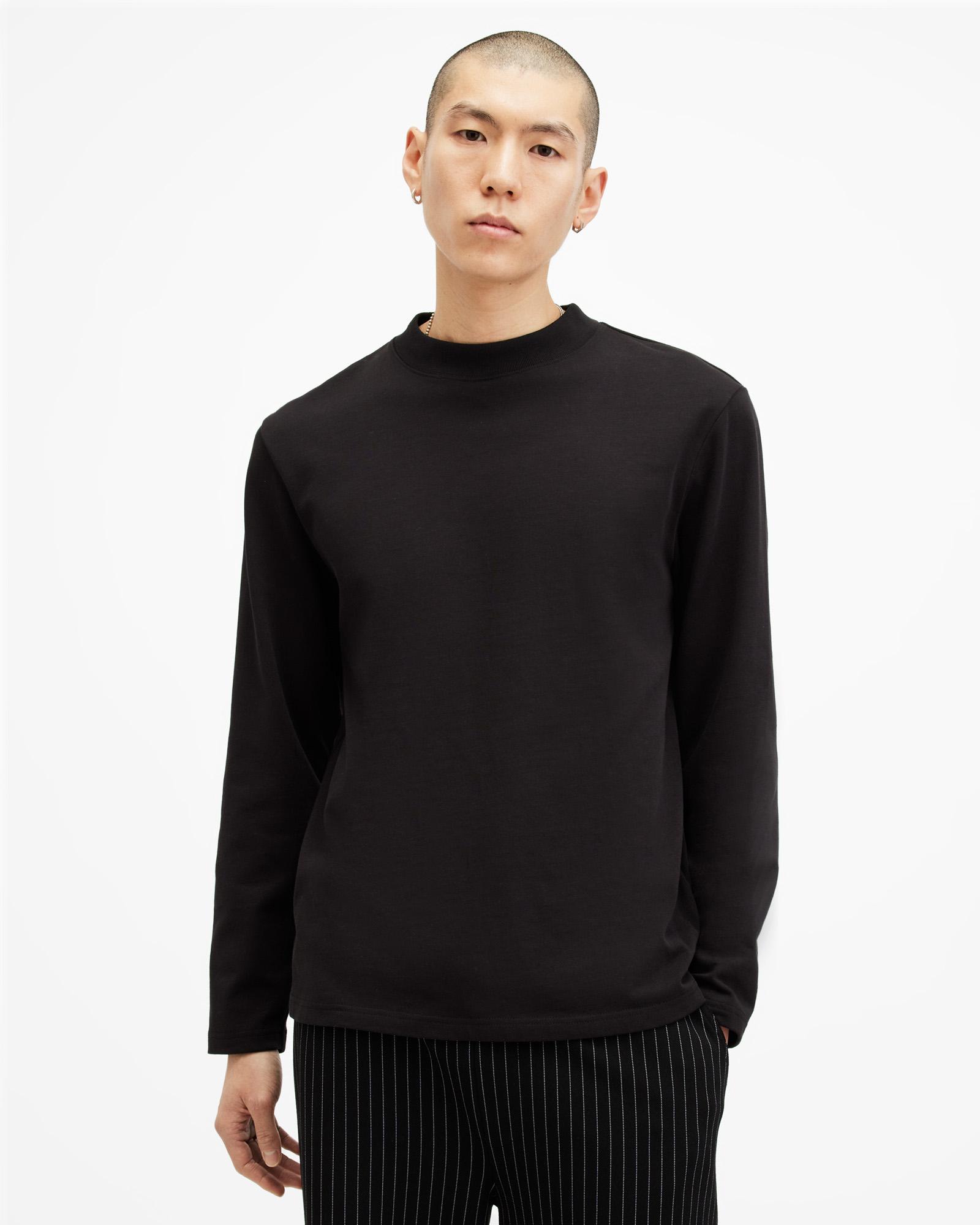 Mock Neck Cos Sweatshirt Mens MOCK-NECK SWEATSHIRT NAVY Men H&M GB