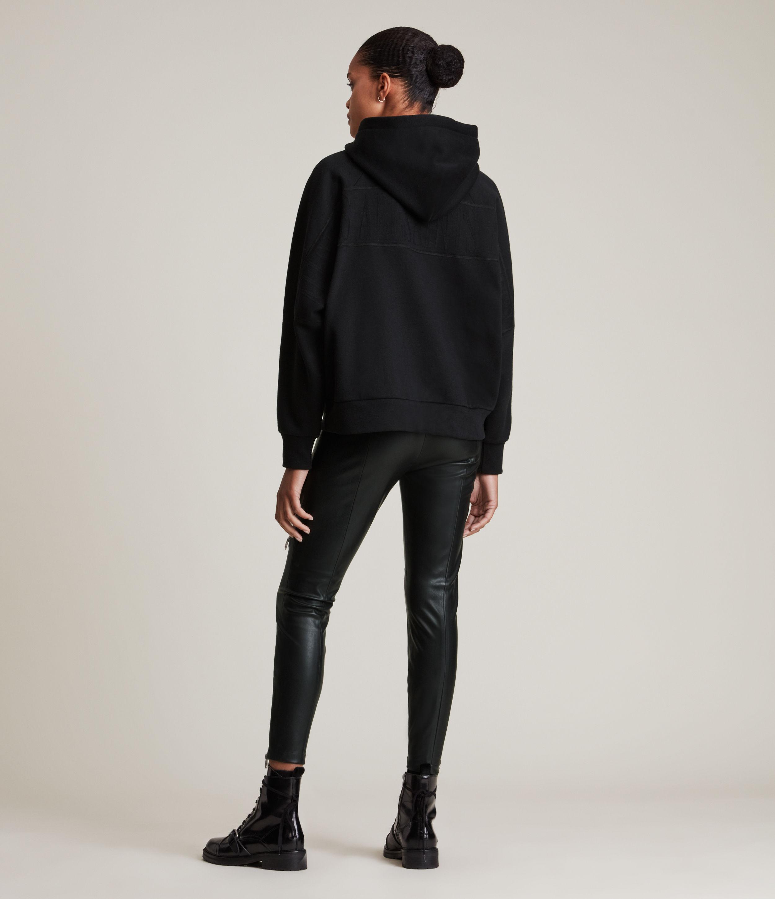 AllSaints Women's Cotton Talon Hoodie in Black | Lyst
