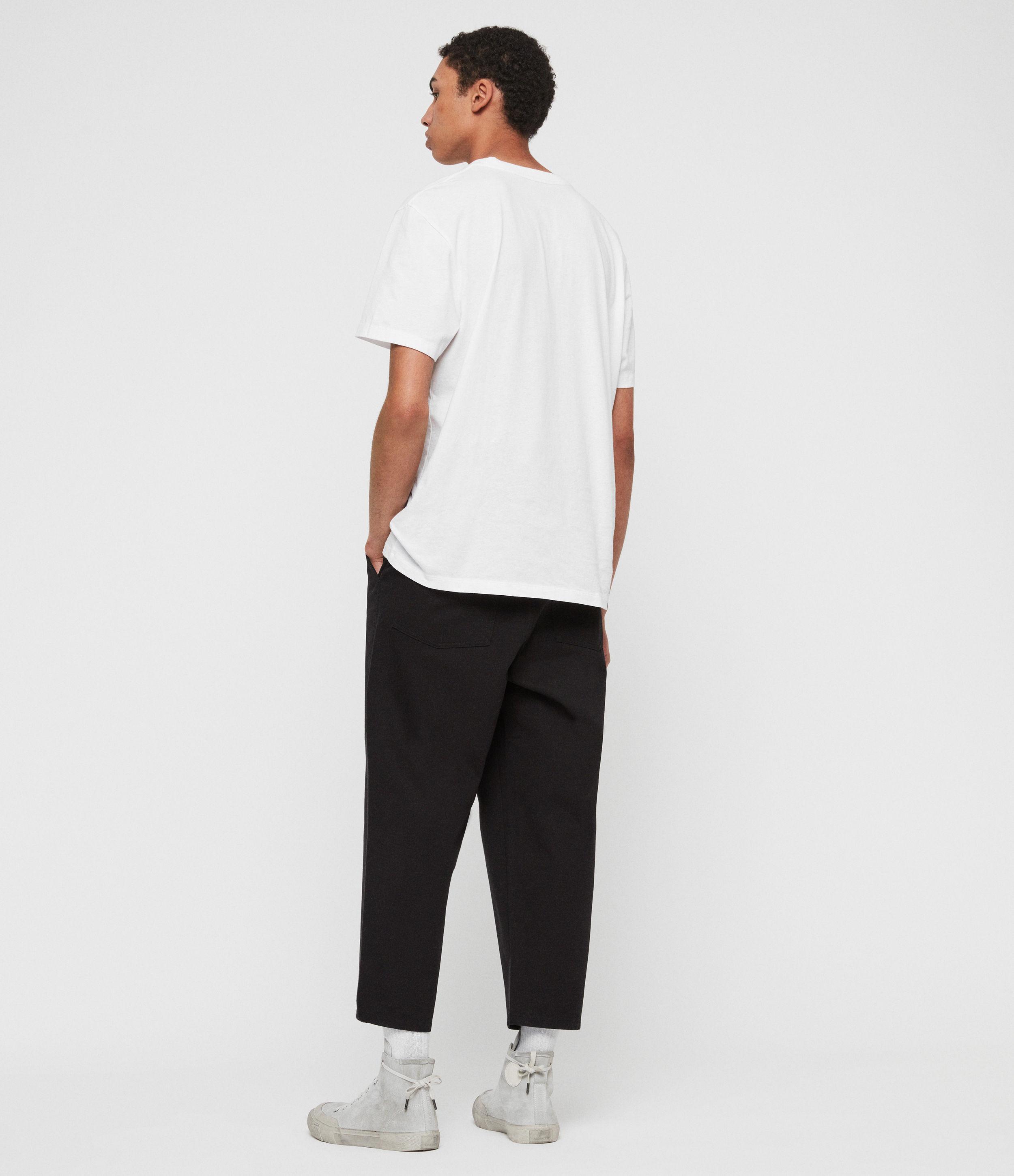 Jute Cropped Wide-leg Trousers 