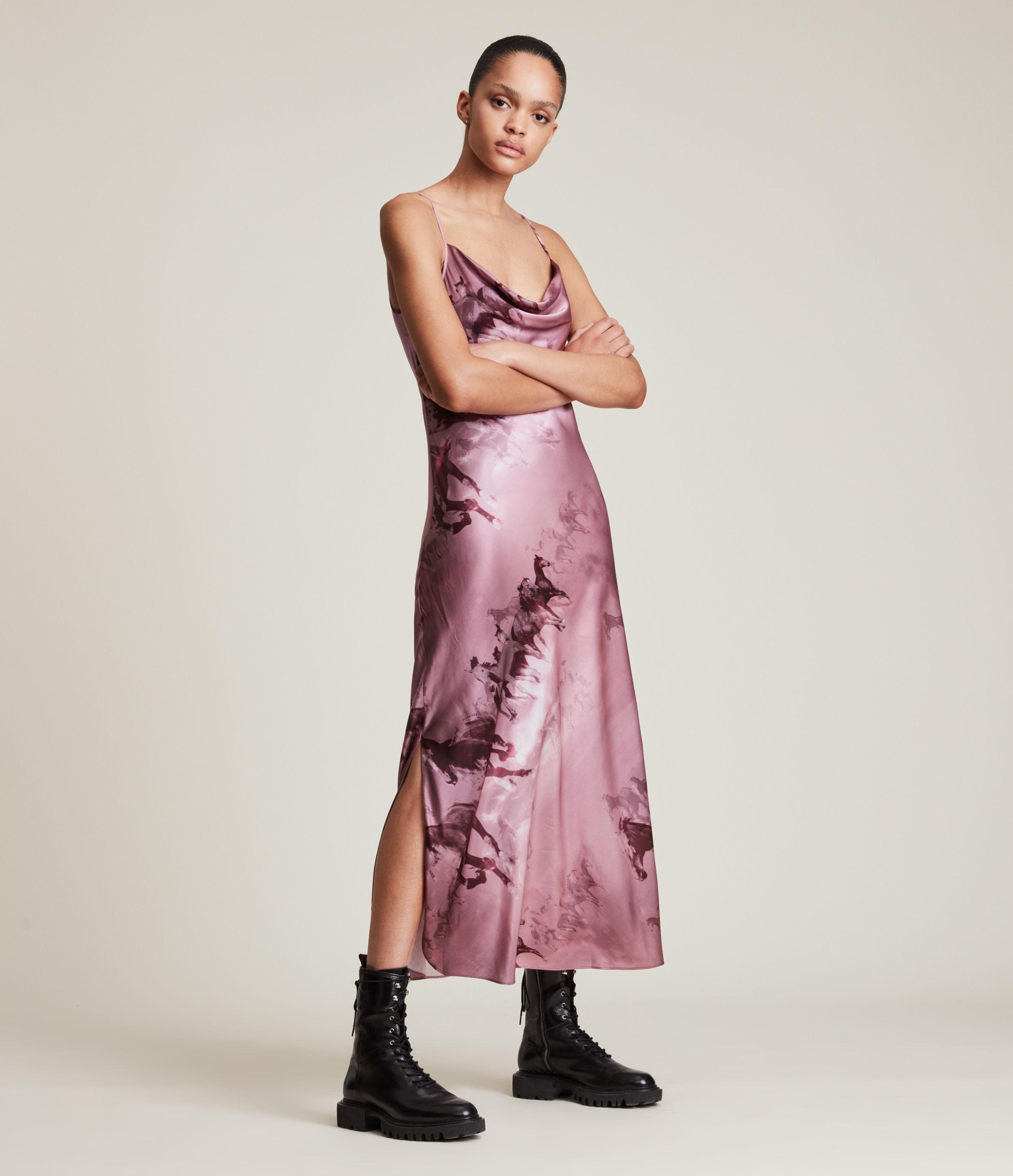AllSaints Hadley Epoto Silk Blend Dress 