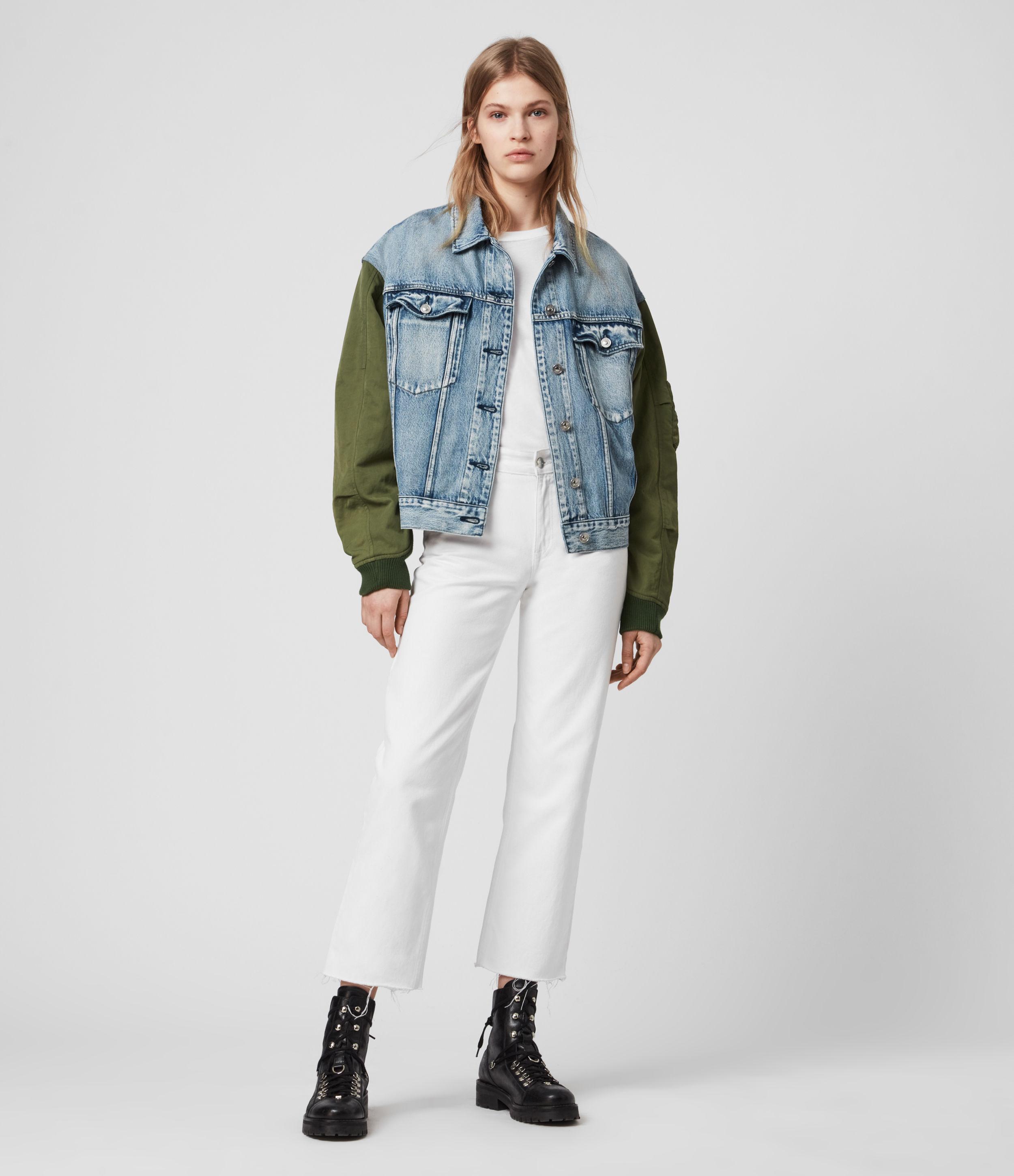Frankie Denim Bomber Jacket 