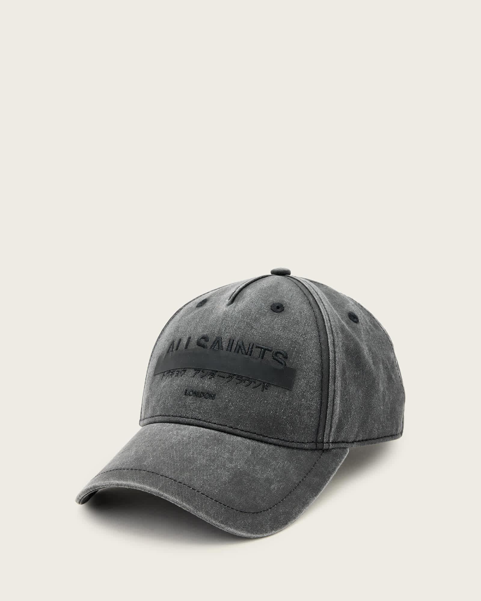 All Saints Gray Embroidered Logo Baseball Cap AllSaints Tierra Embroidered Logo Baseball Cap in Gray for  main image 2