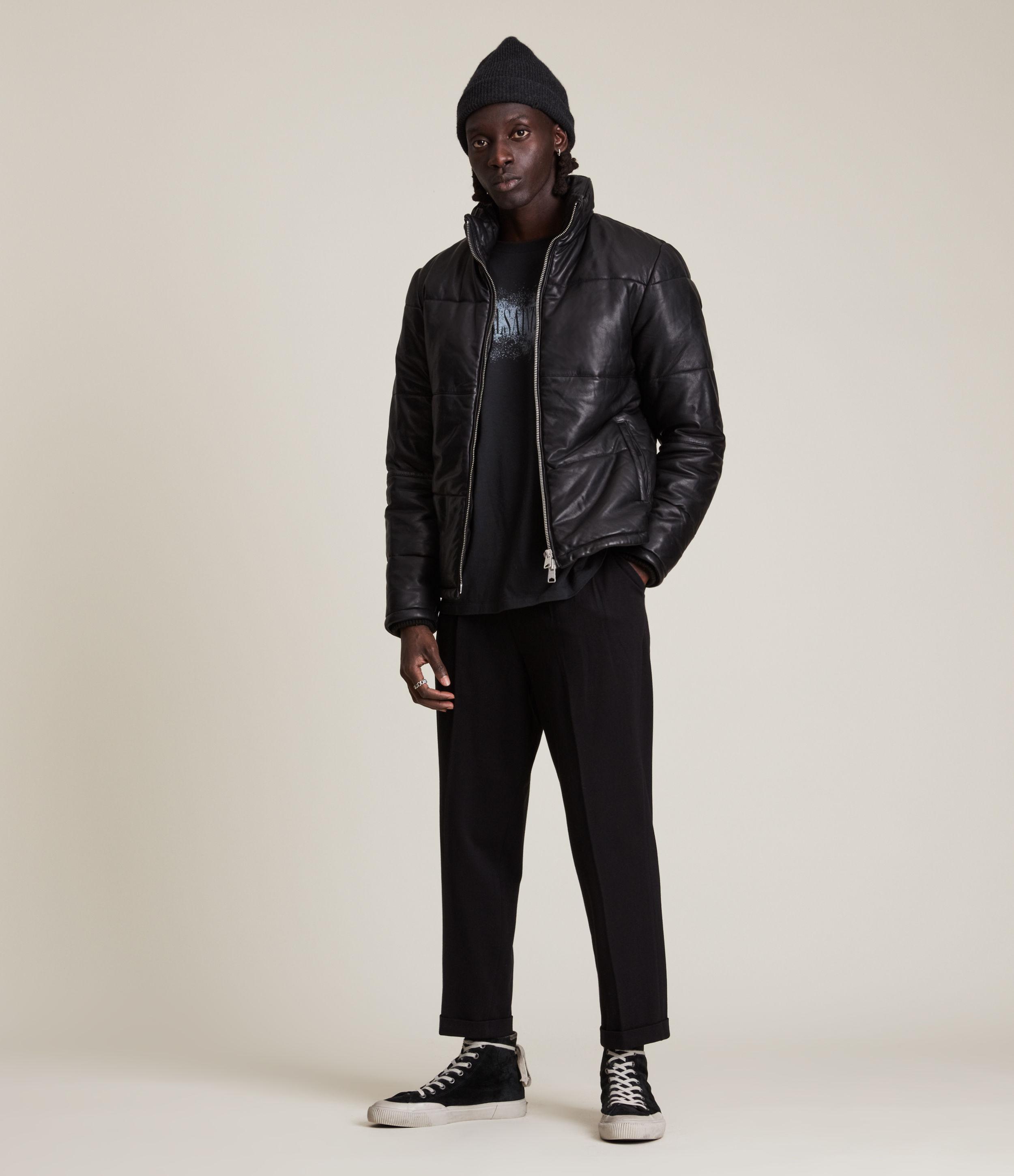 COACH® | Leather Puffer Down Jacket
