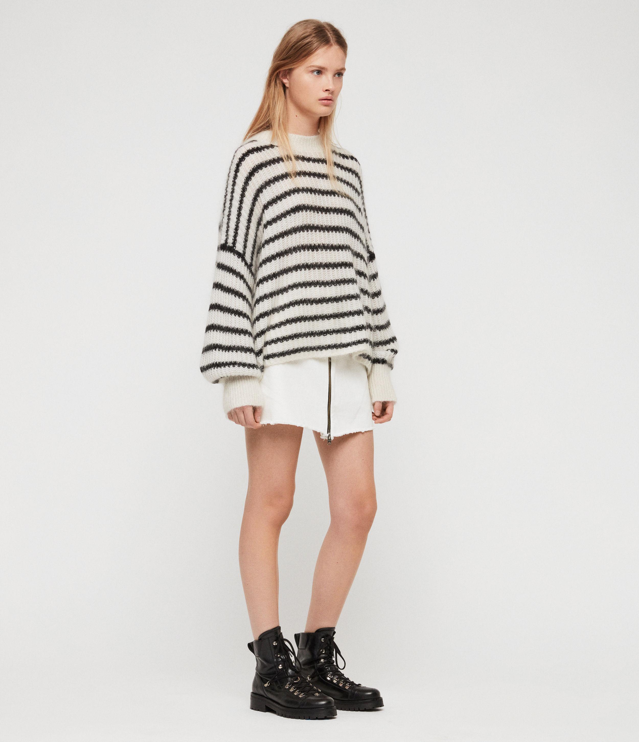 all saints white jumper