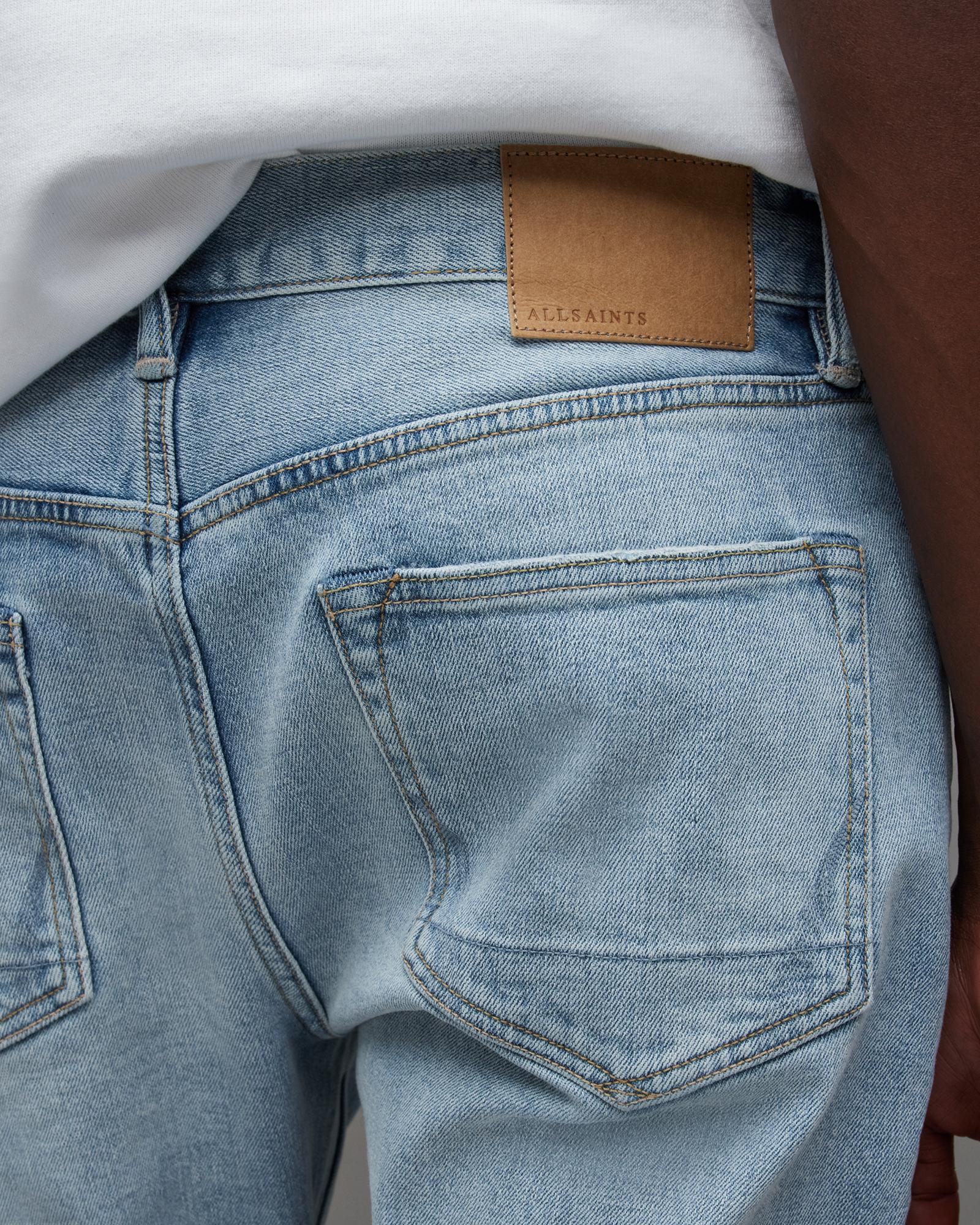 Buy All Saints Wendel Crystal Embellished Wide Jeans - Light Indigo At 60%  Off | Editorialist
