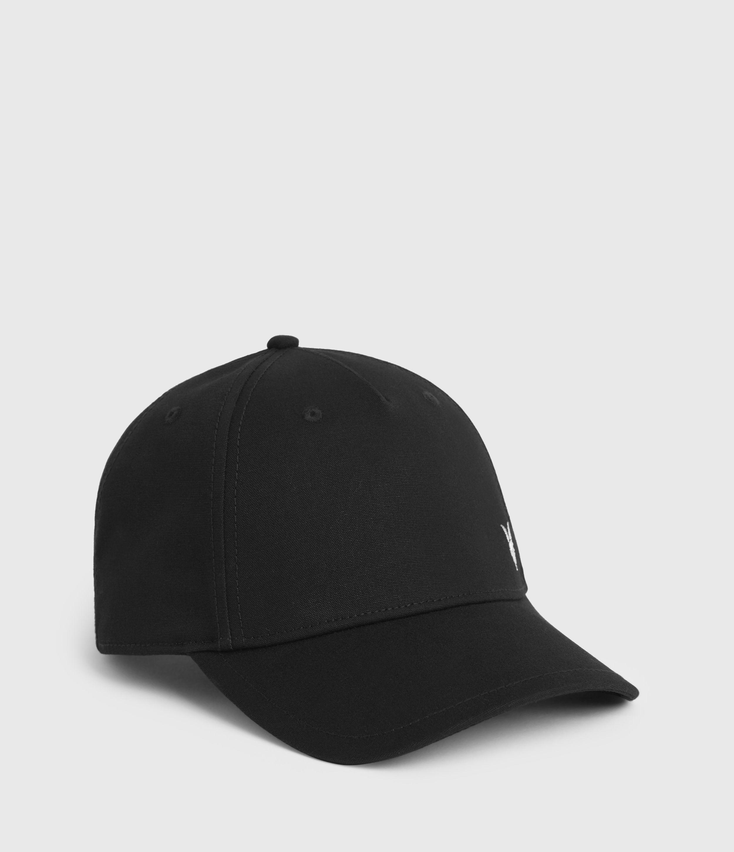 AllSaints Leather Fen Baseball Cap in 