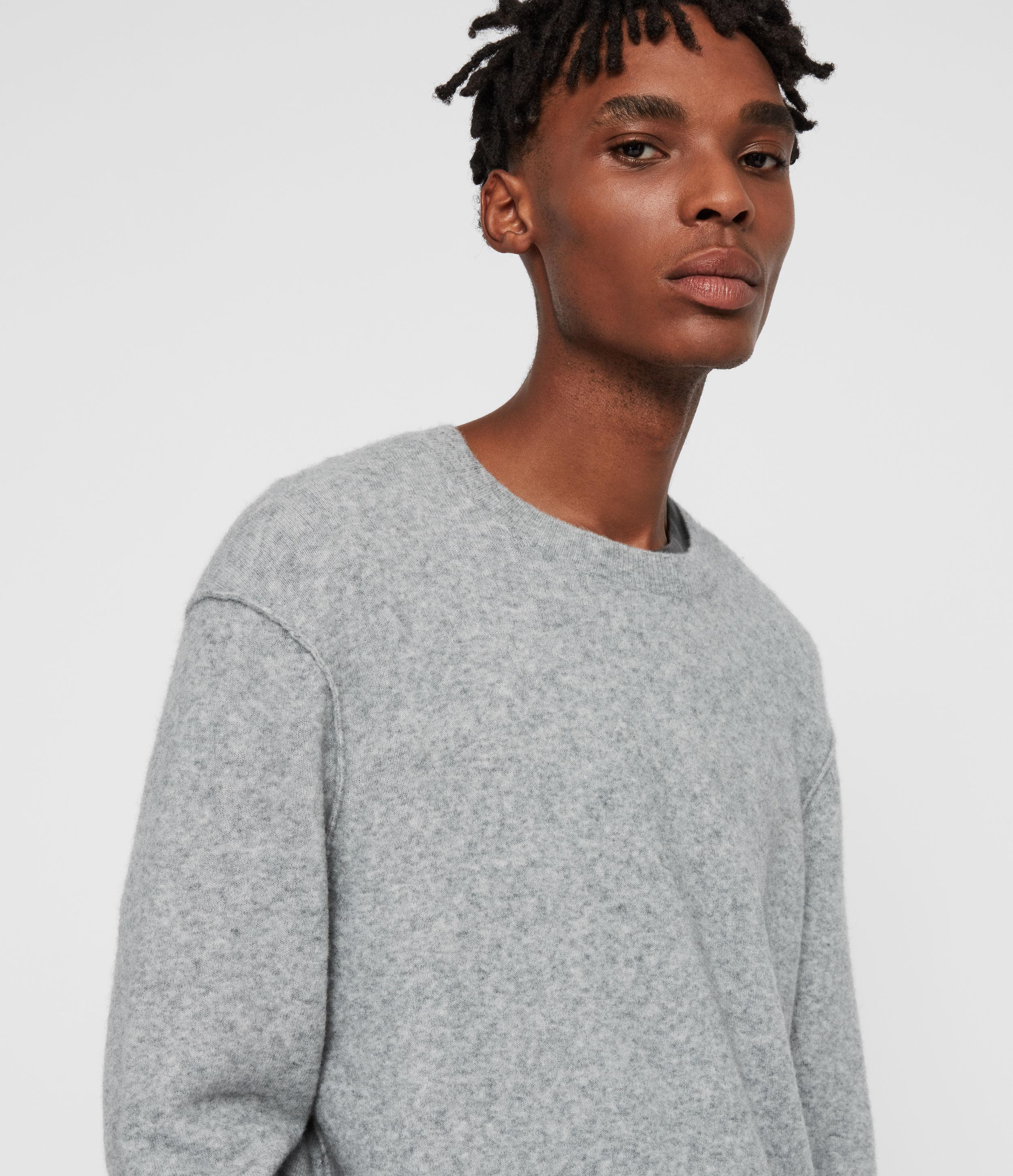 all saints grey sweater
