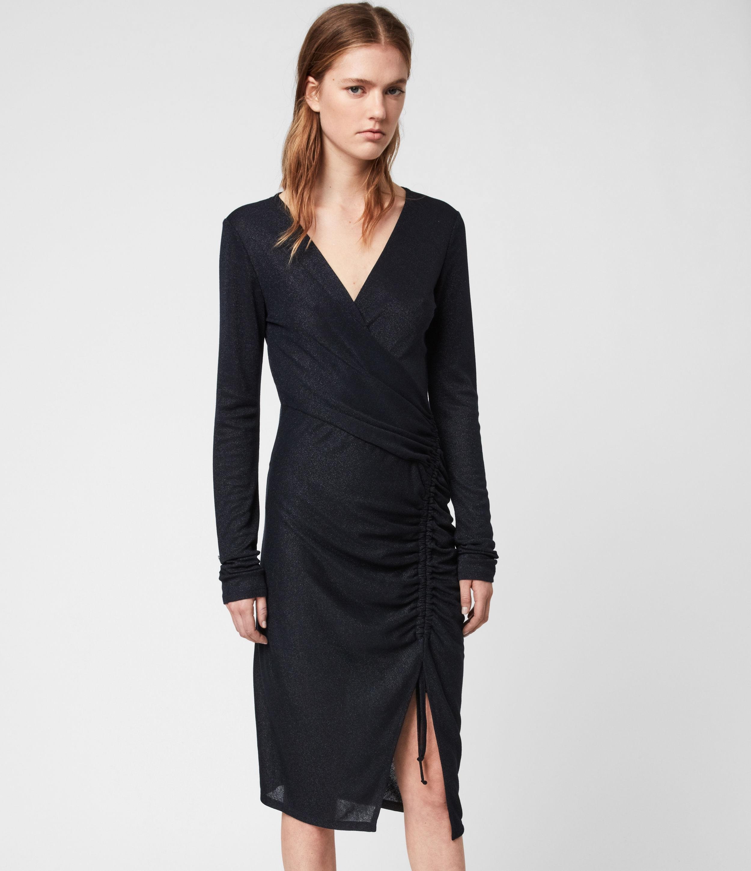 all saints black dress