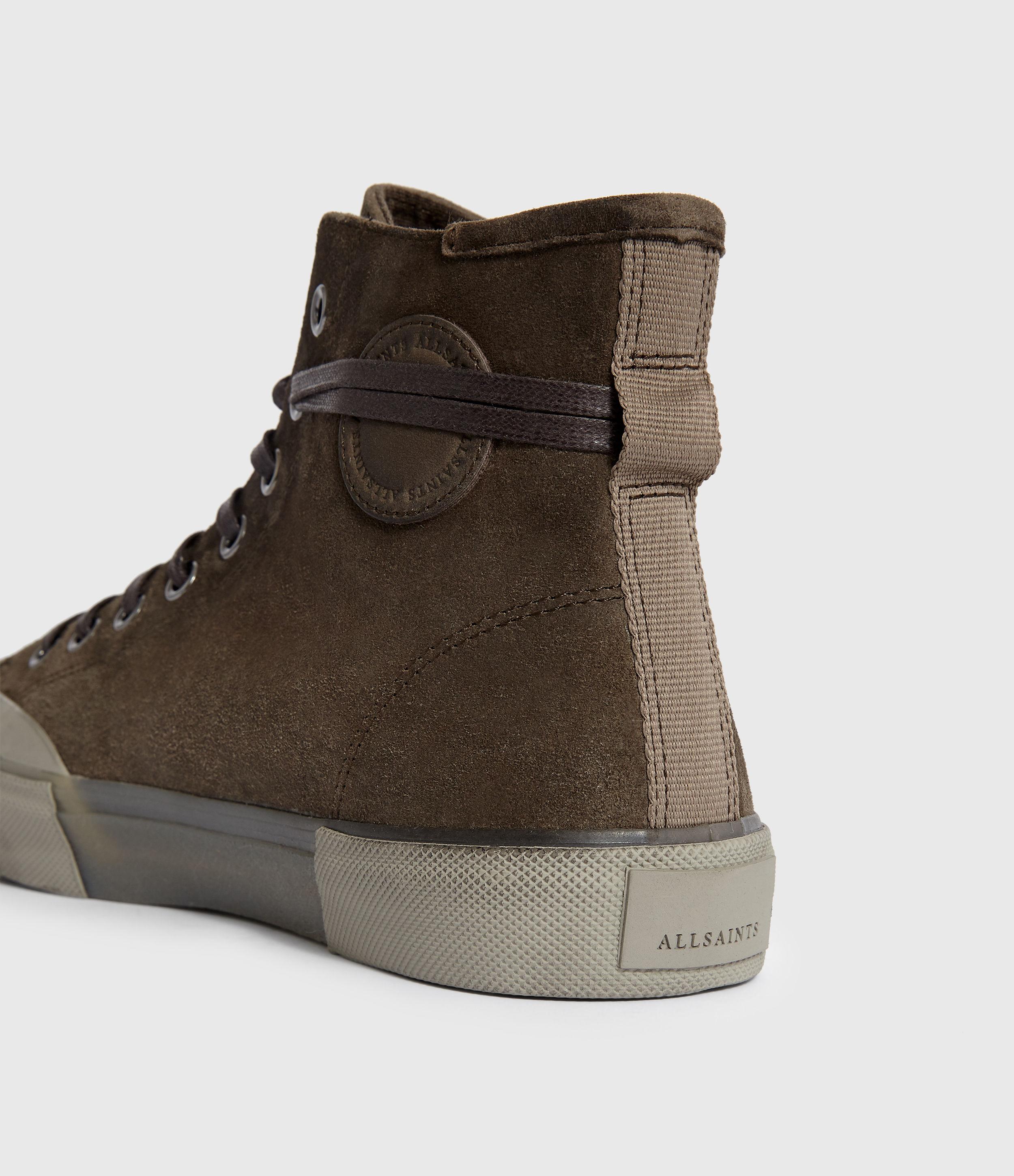 dumont high top suede trainers
