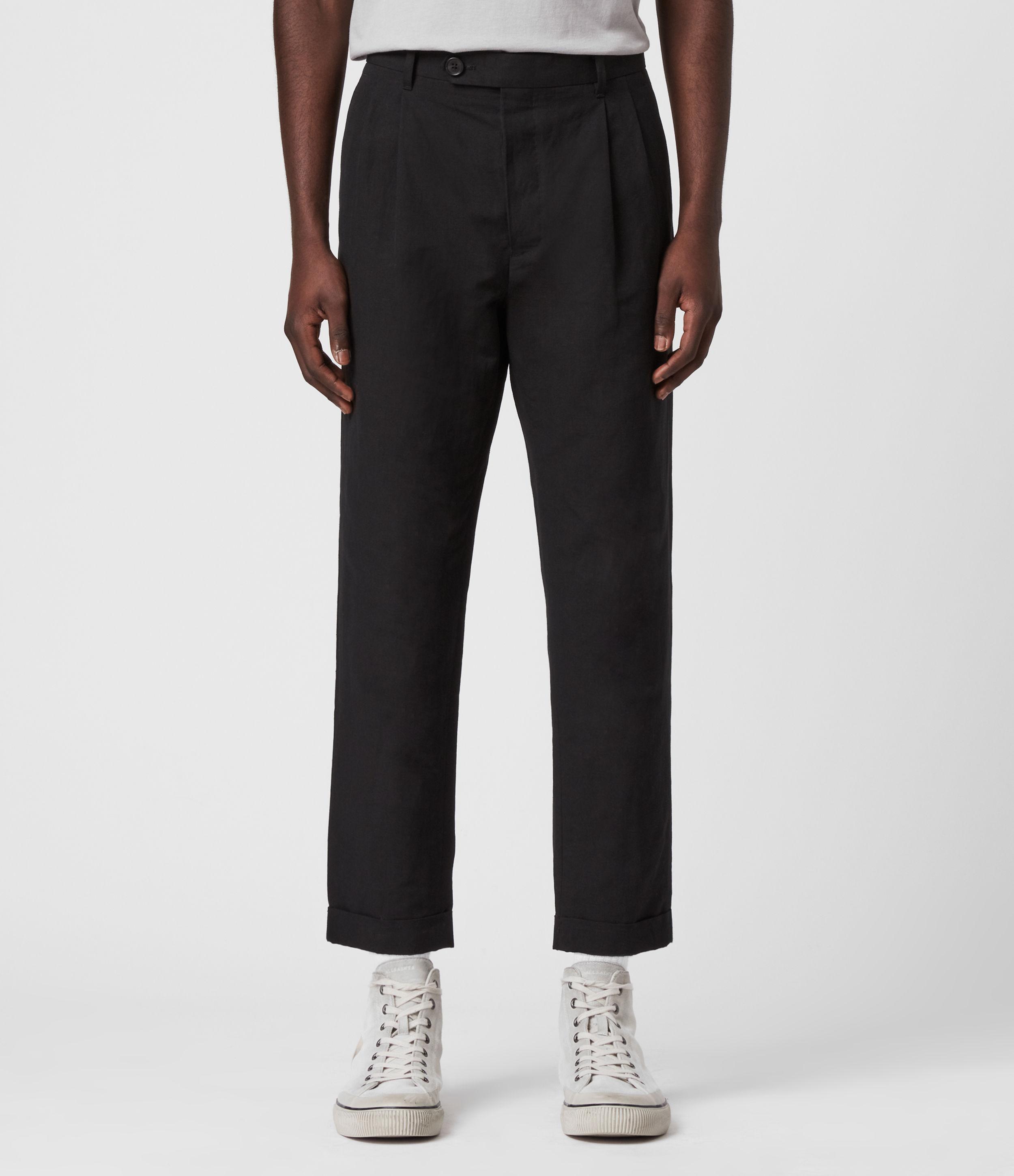 AllSaints Chiswell Linen Blend Cropped 