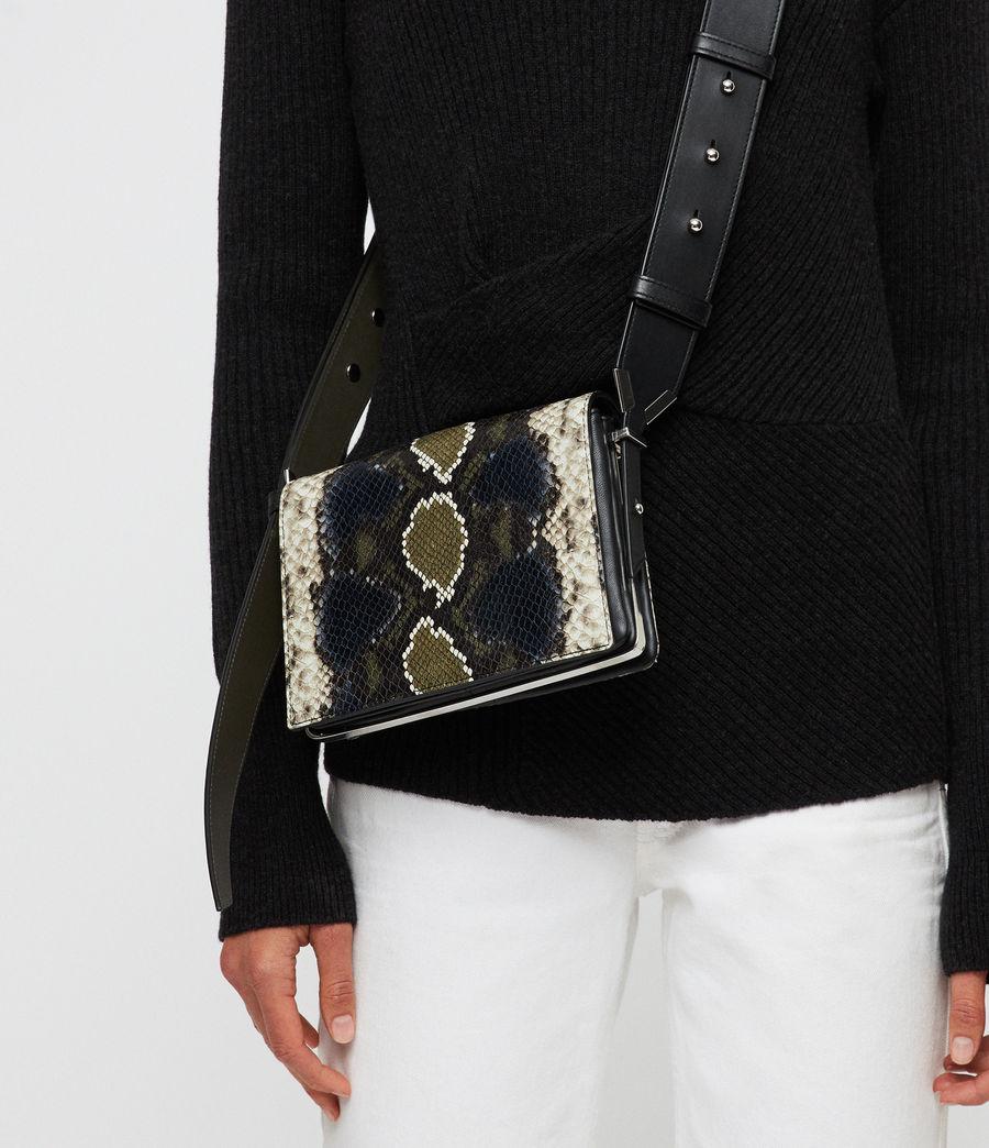 AllSaints Versailles Small Leather Shoulder Bag in Black - Lyst