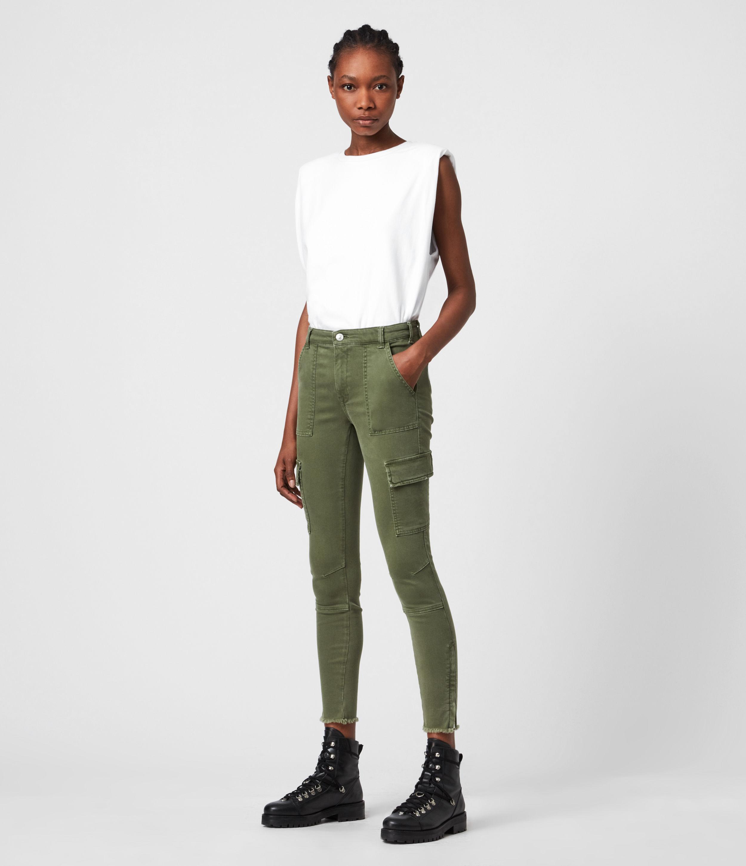 Skinny leg deals cargo pants womens