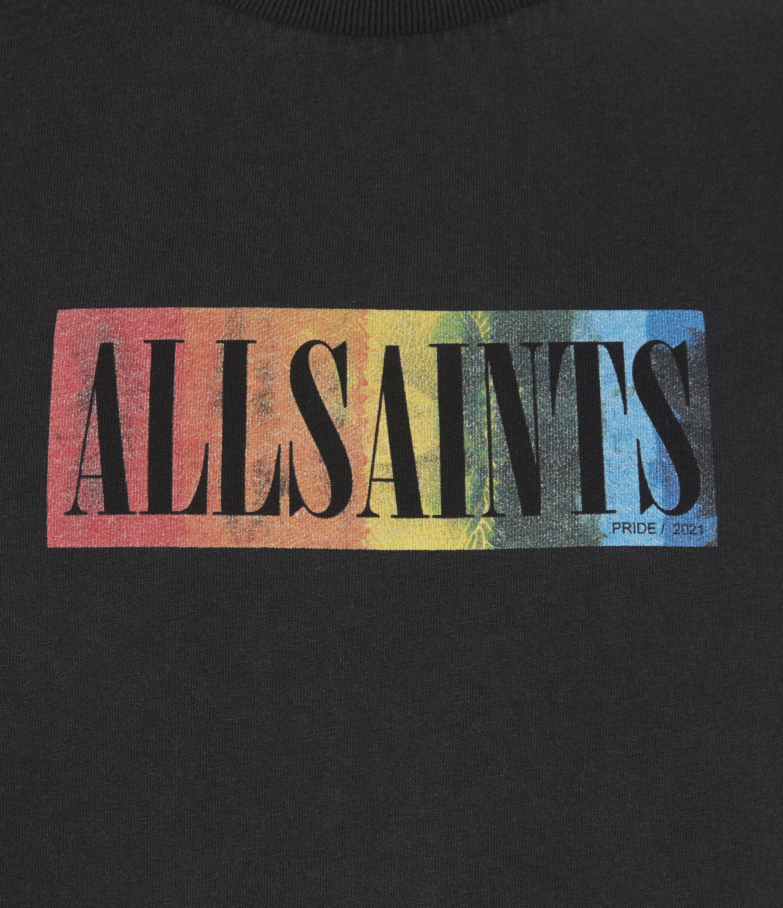 AllSaints Pride Ss Crew Mens in Black for Men | Lyst