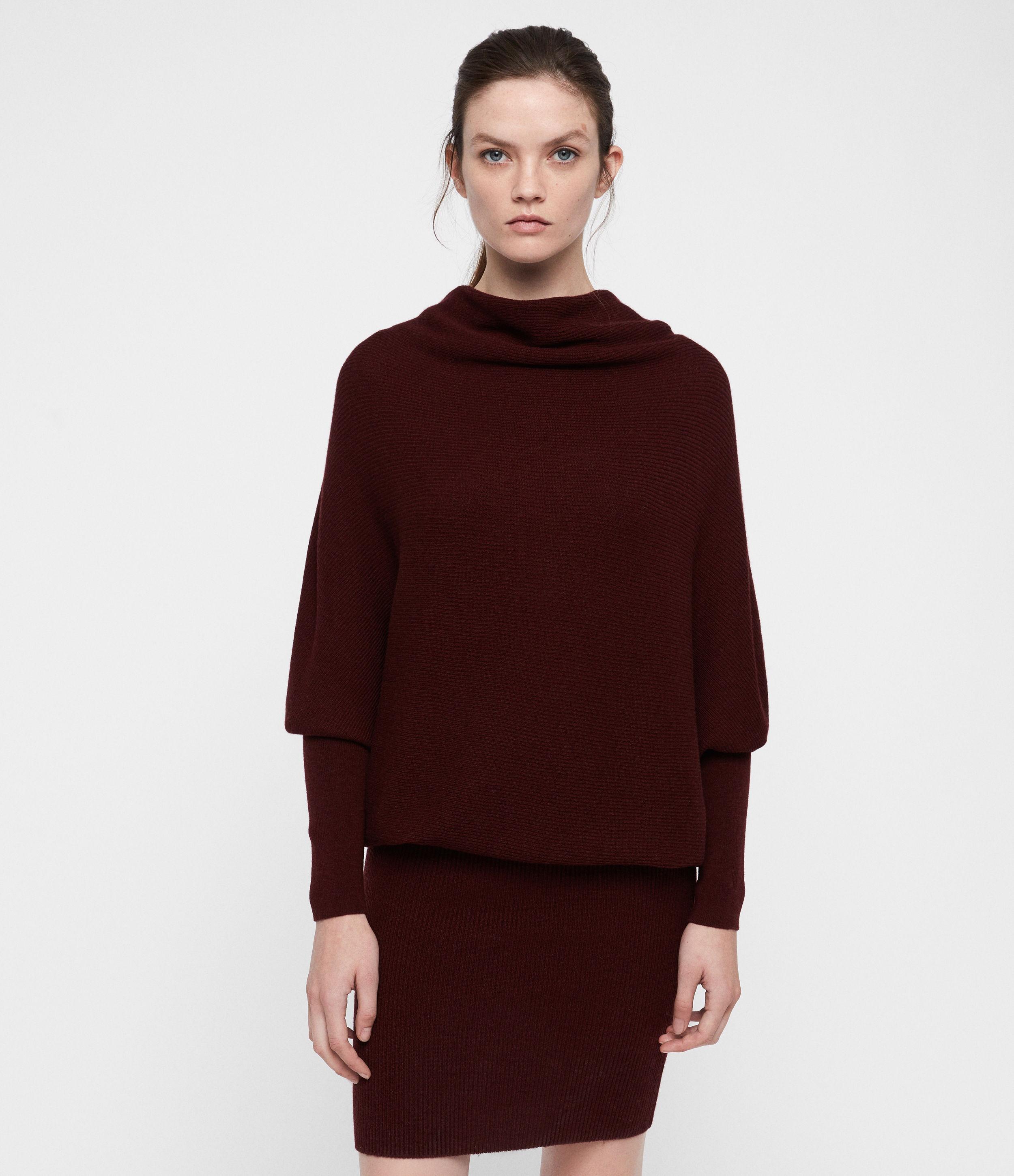 all saints ridley cowl dress