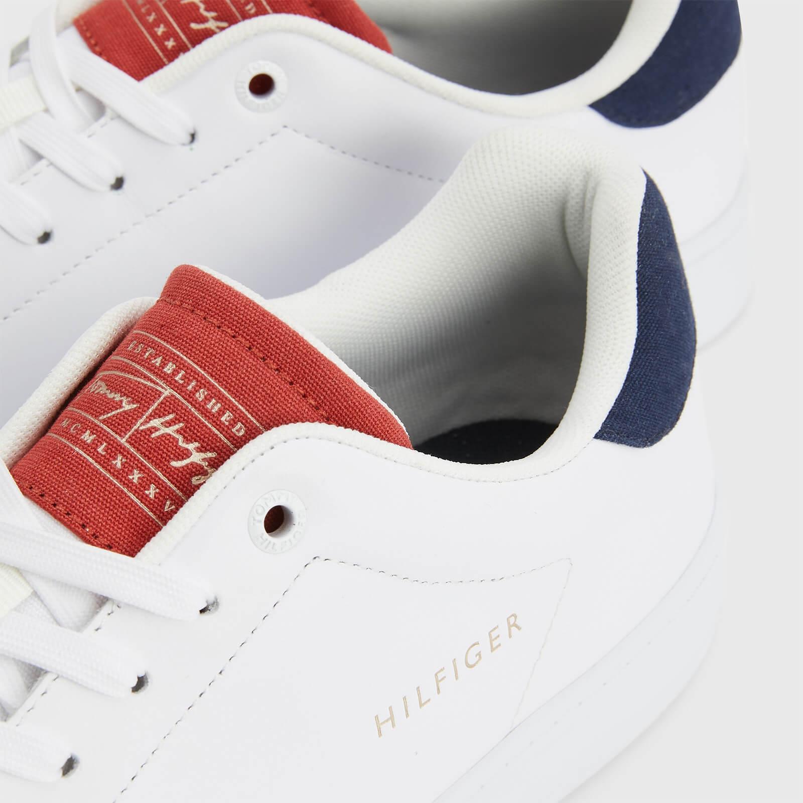 Tommy Hilfiger Retro Court Leather Clean Cupsole Trainers in White for Men  | Lyst