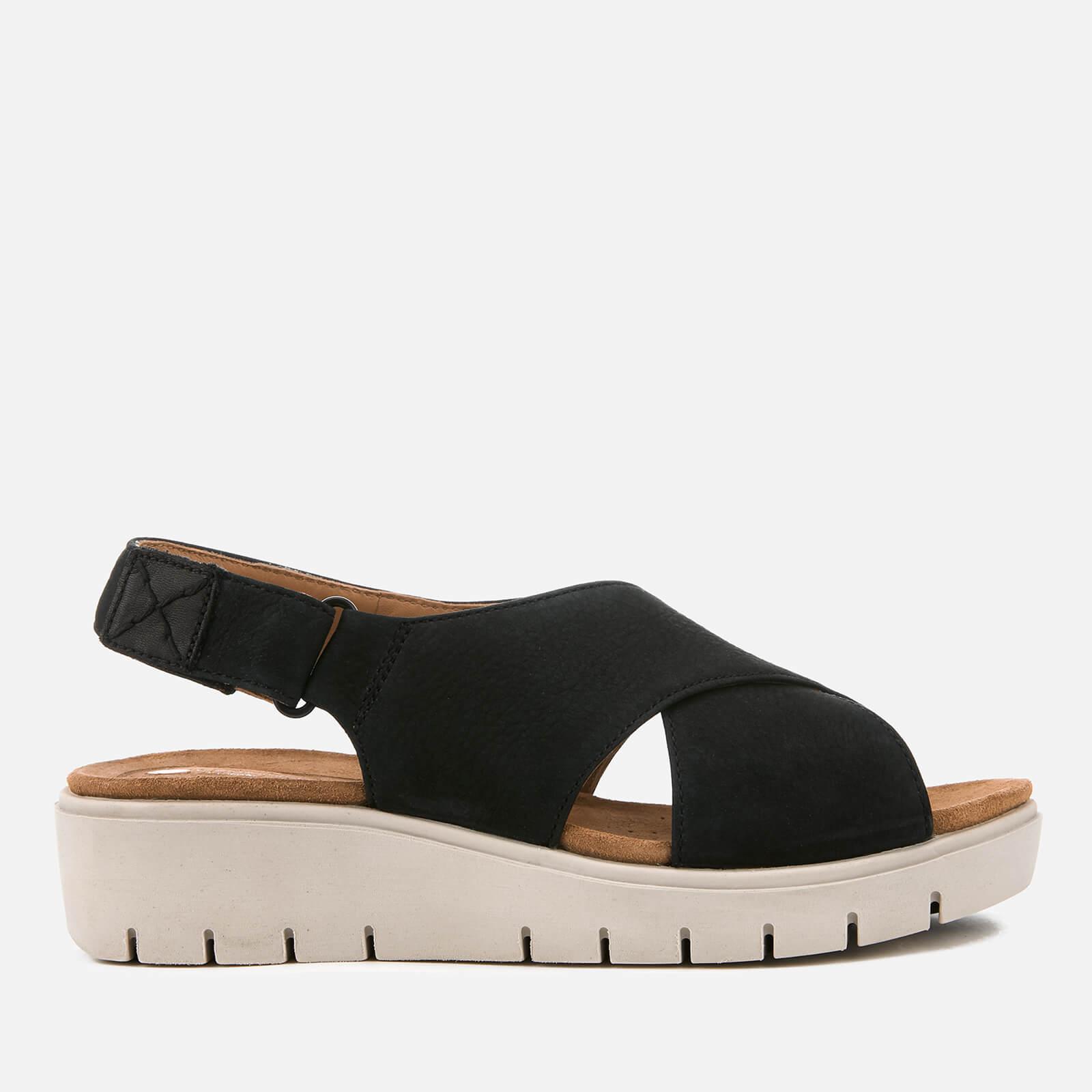 clarks flatform sandals
