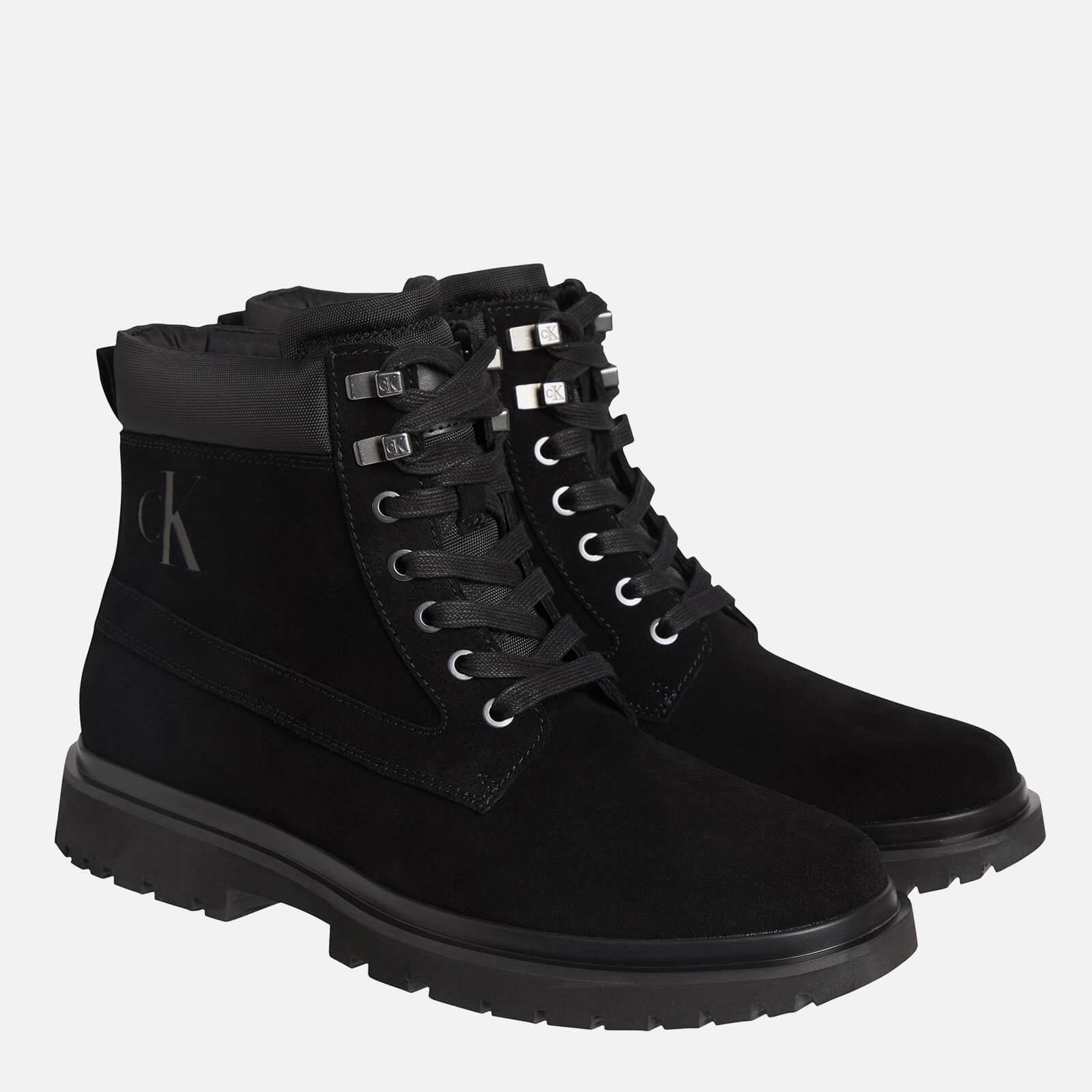 Calvin Klein Leather And Suede Boots in Black for Men | Lyst