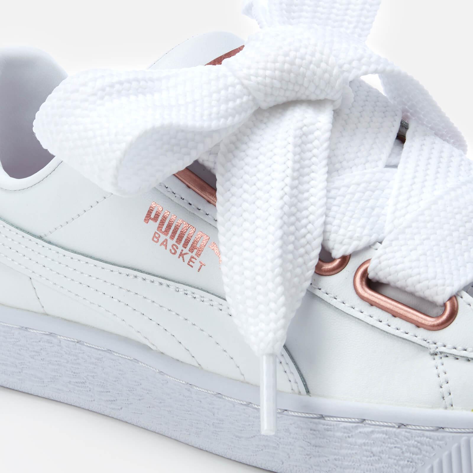 puma basket heart leather