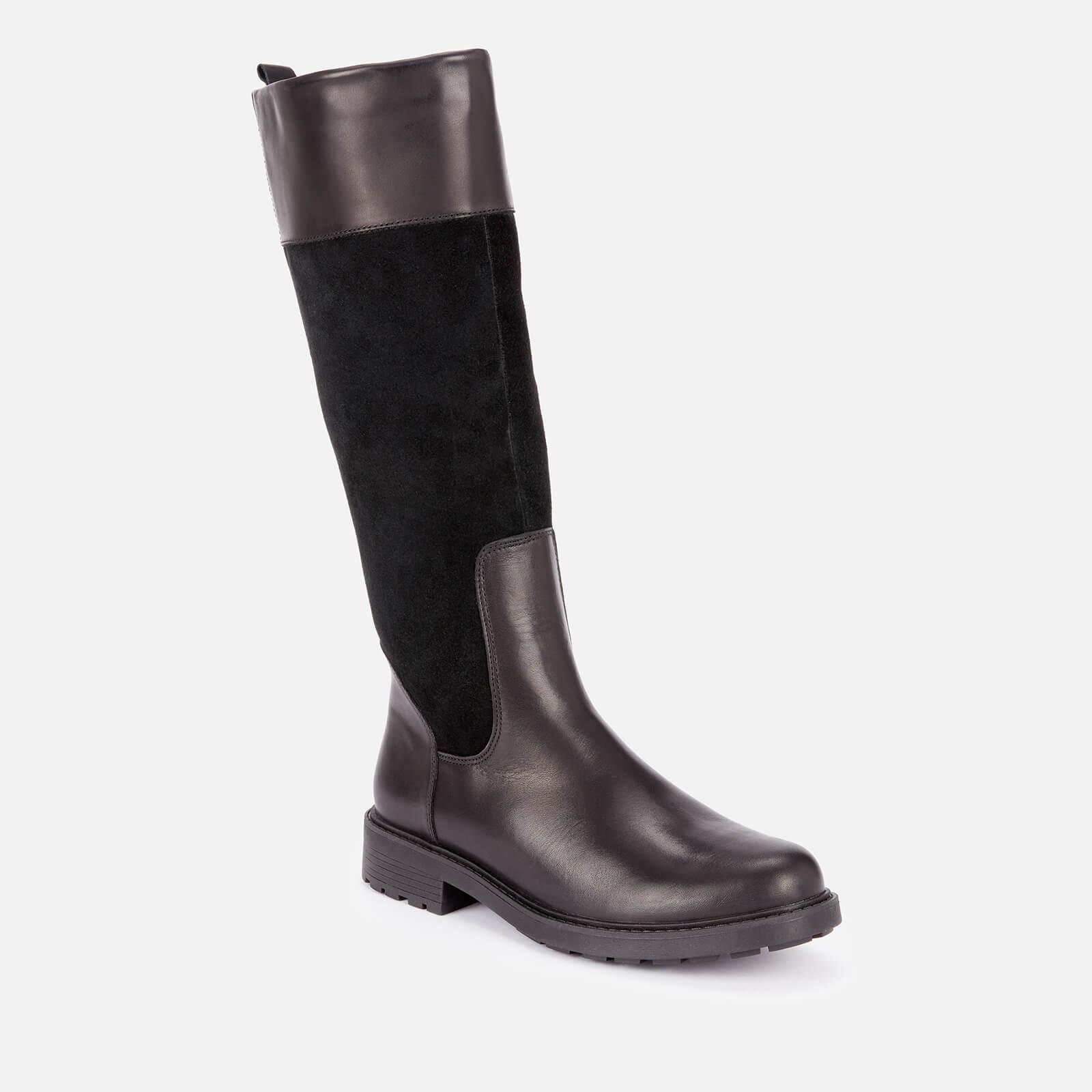 Clarks Orinoco 2 Hi Leather/warm Lined Knee High Boots in Black | Lyst